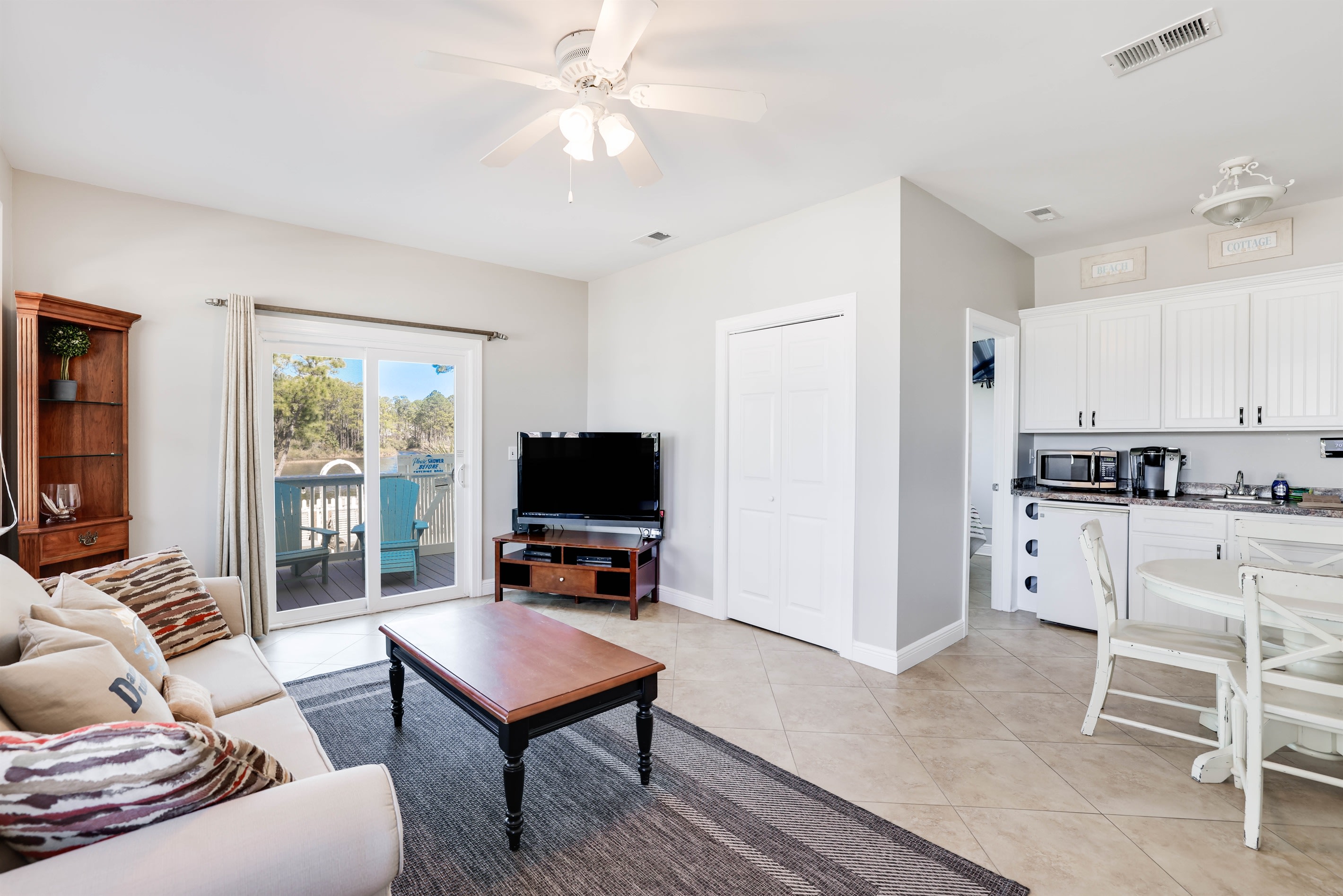 In Law Suite Living Area.  Queen sleeper sofa.