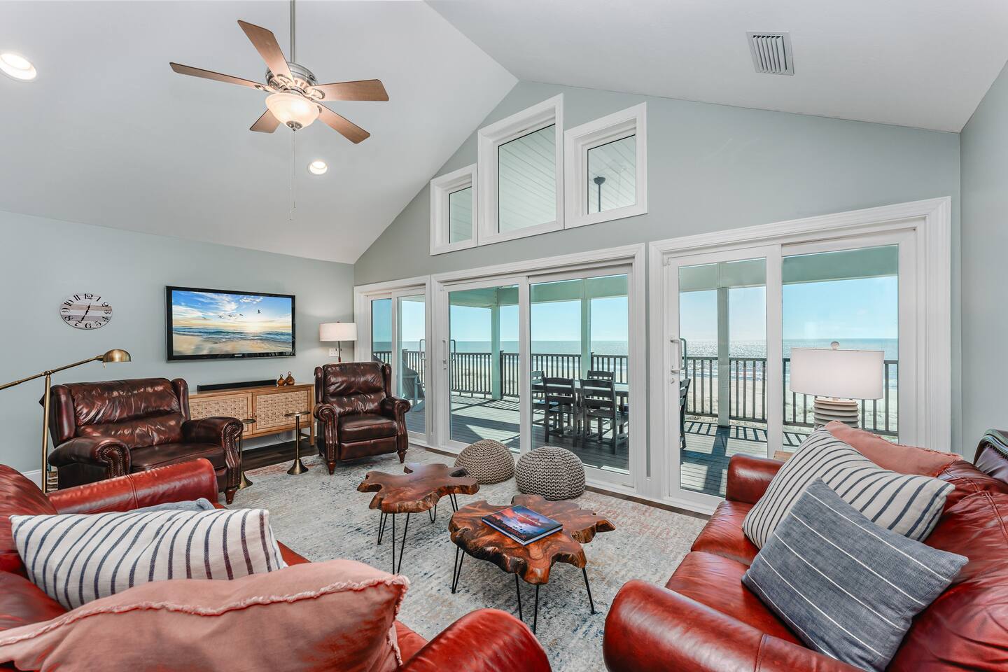 Roomy Living Area With Multiple Sliding Doors Allow for Endless Views