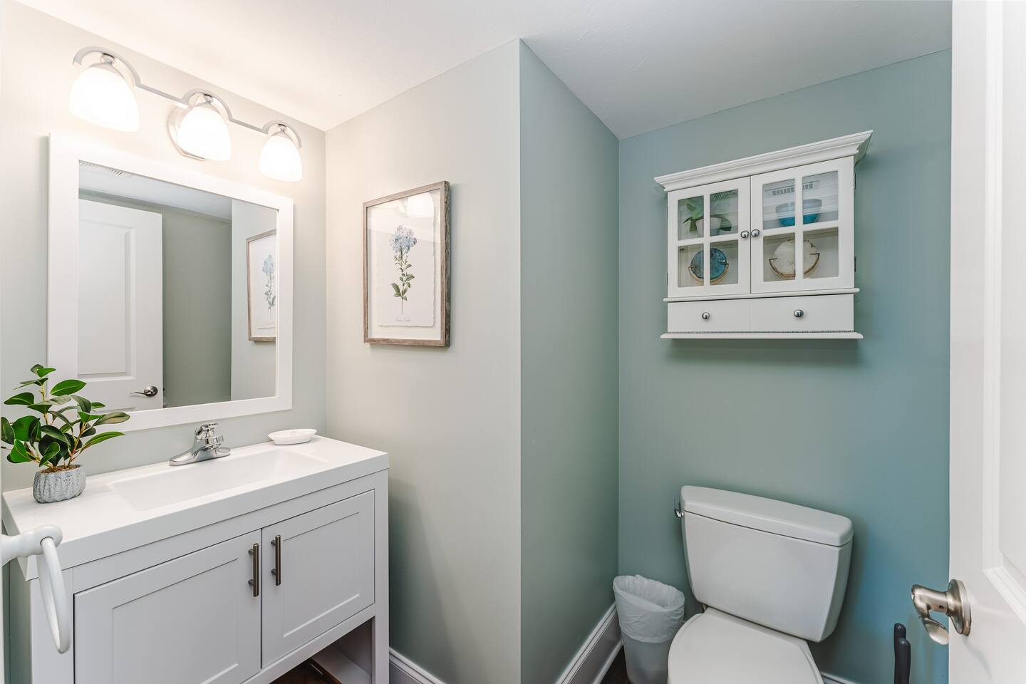 Charming Powder Room Off of SeaScape's Main Living Area