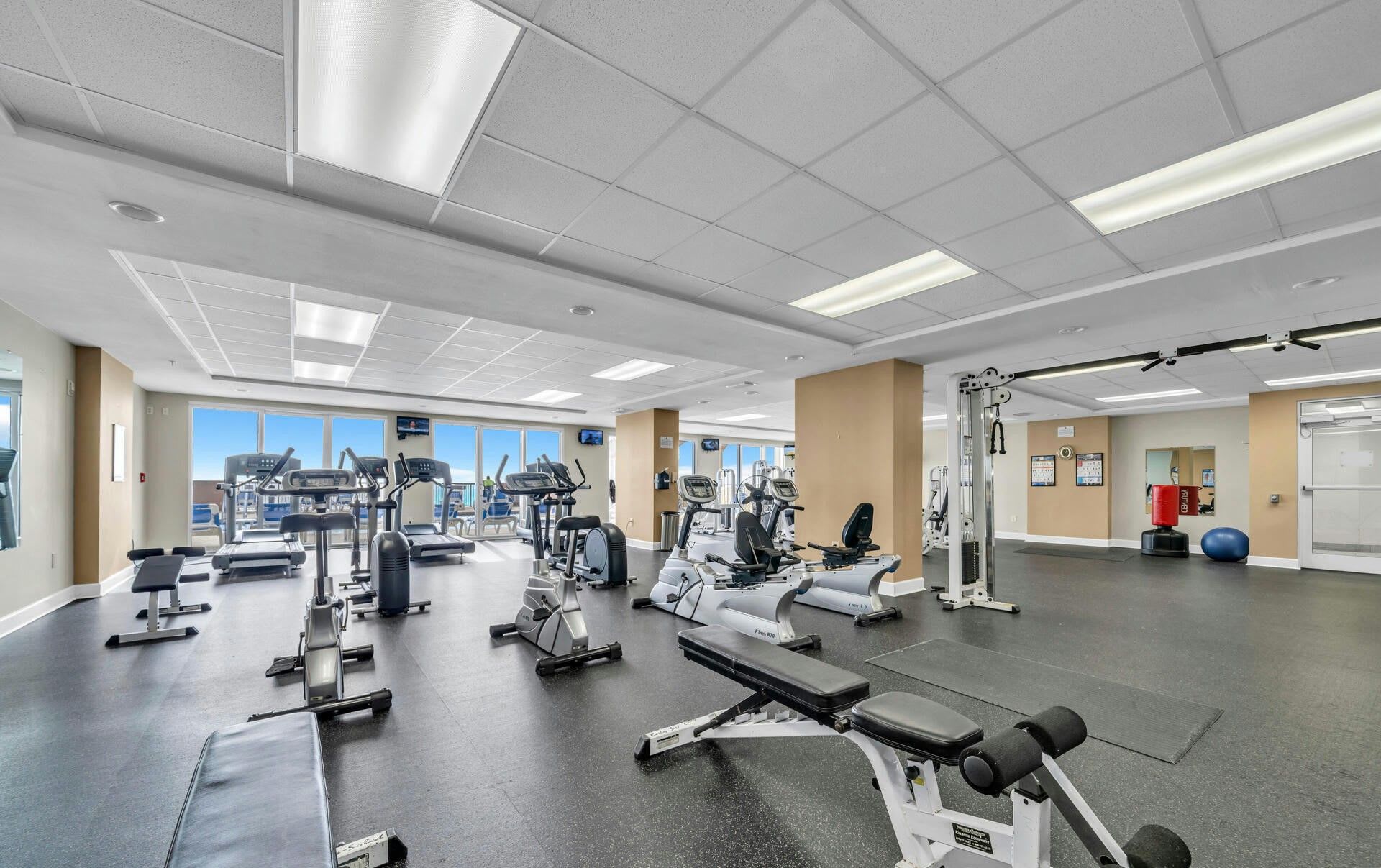 Workout room and gym