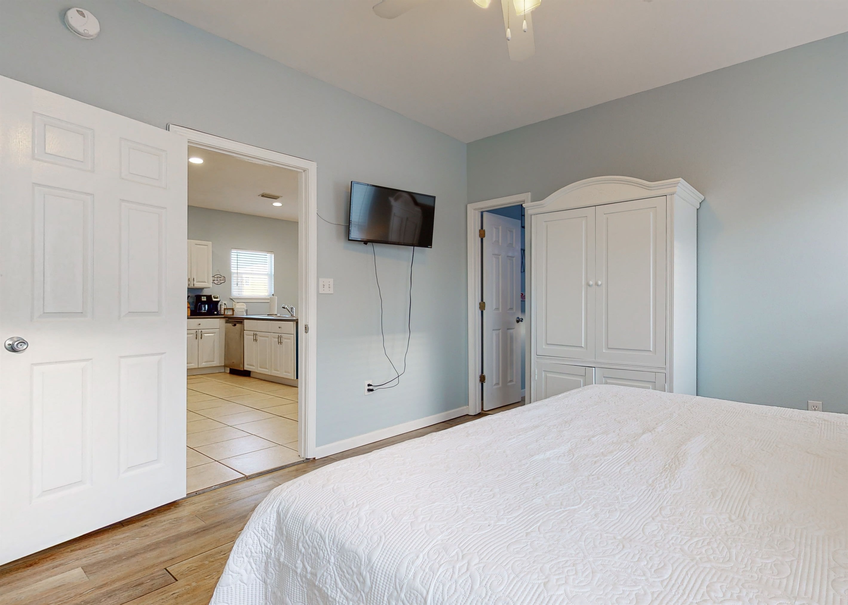 You will have your own smart TV in your bedroom