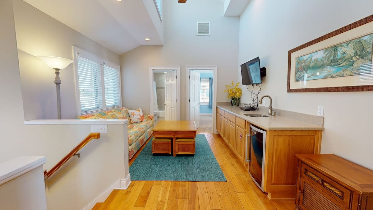2nd Floor living area with wet bar