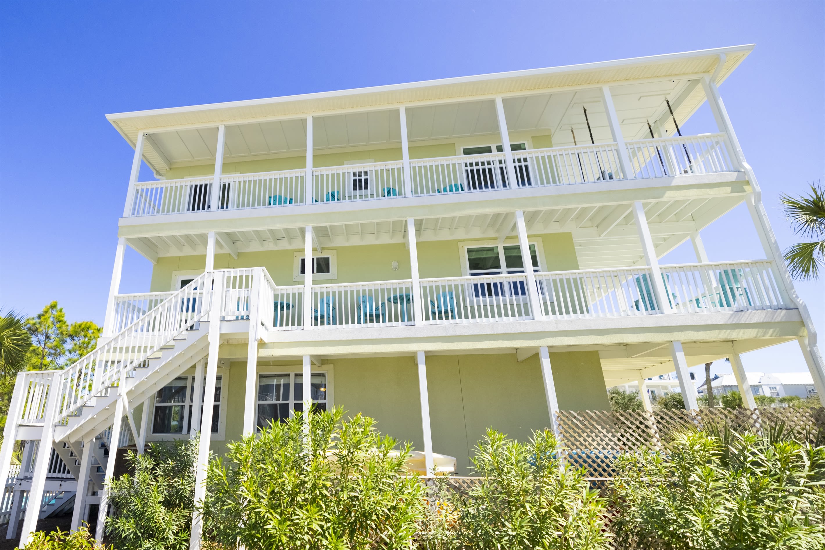 West side of the house.