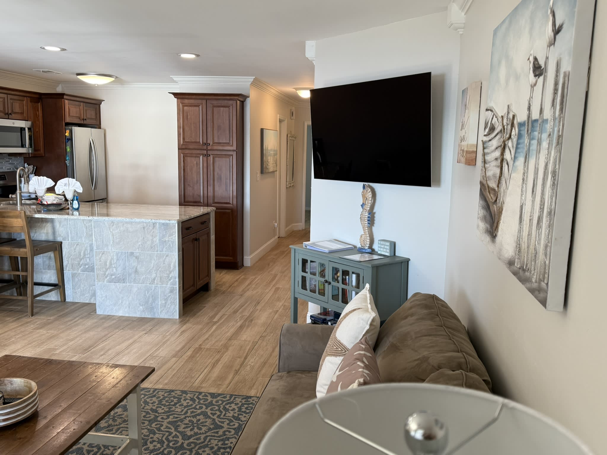 Living room with Smart TV