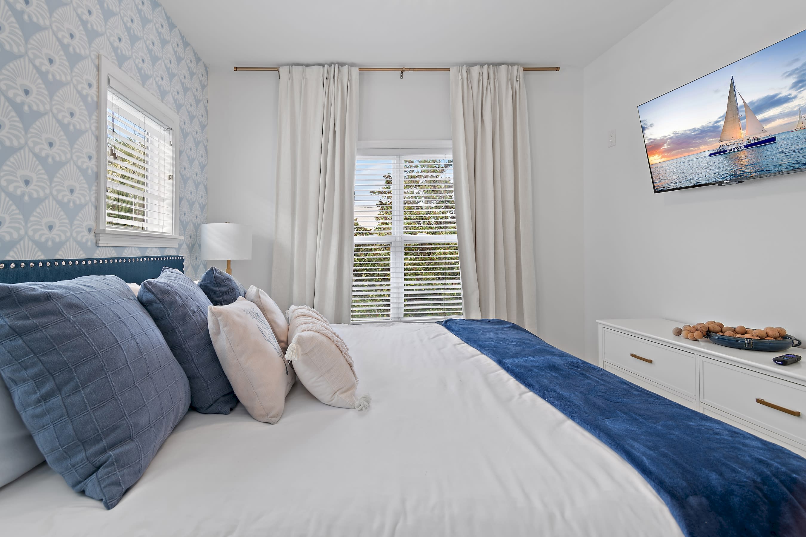 King Bed with Smart TV