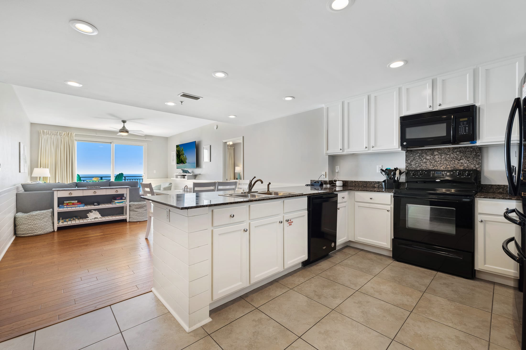 You won't feel hid away in this kitchen.