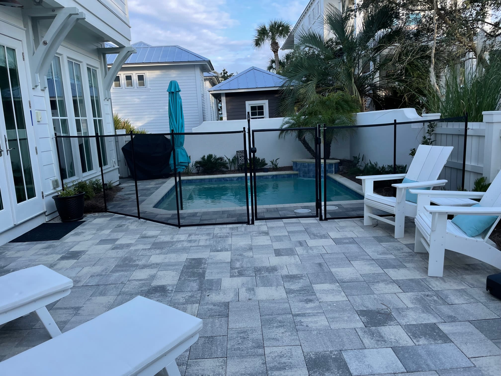 Optional Temporary Pool Fence with Gate