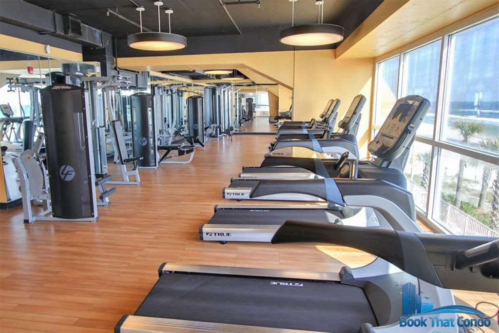 Work Out while looking at the Beach