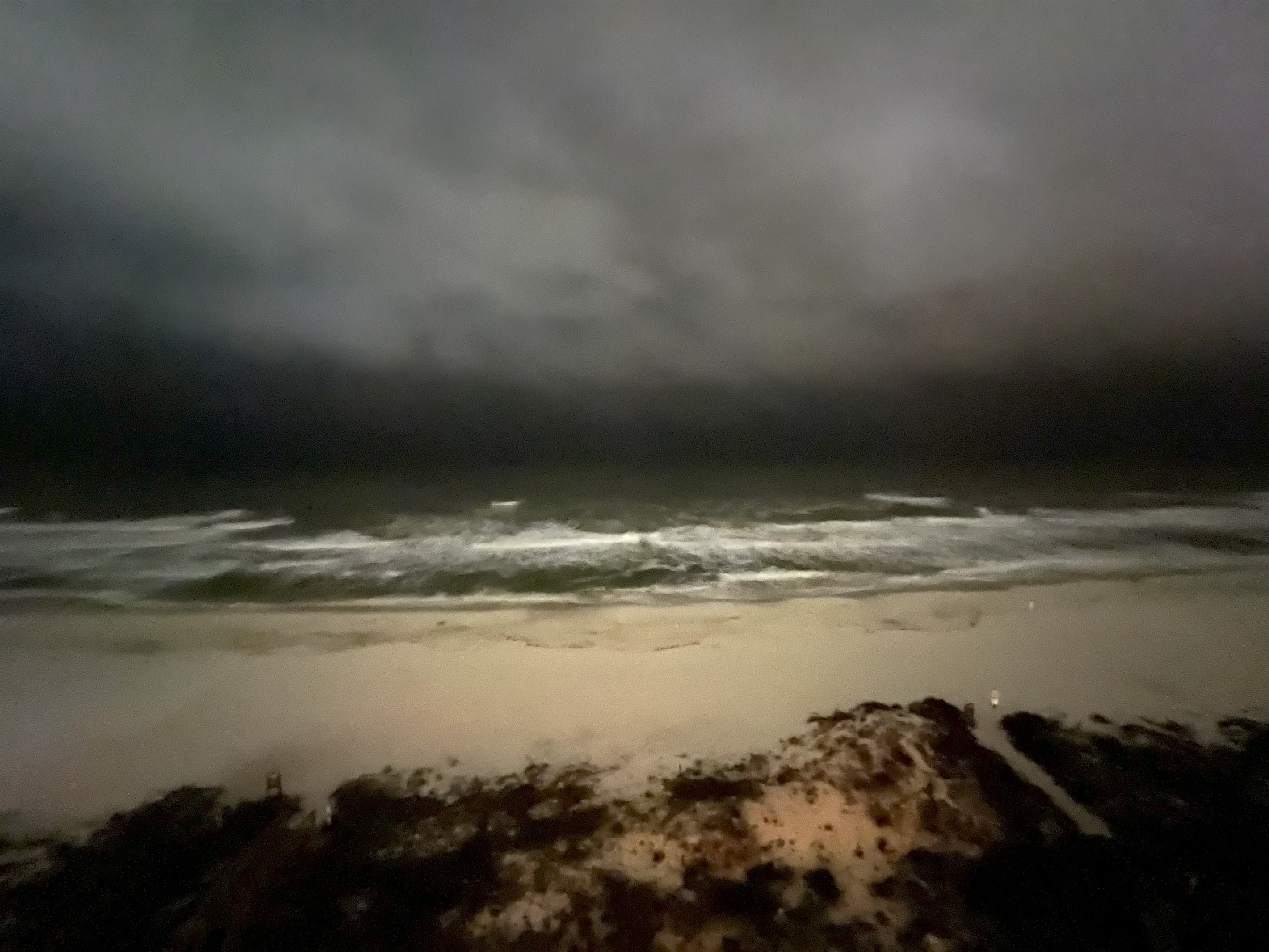 Even weather days are exciting at the beach!  Another great patio shot.