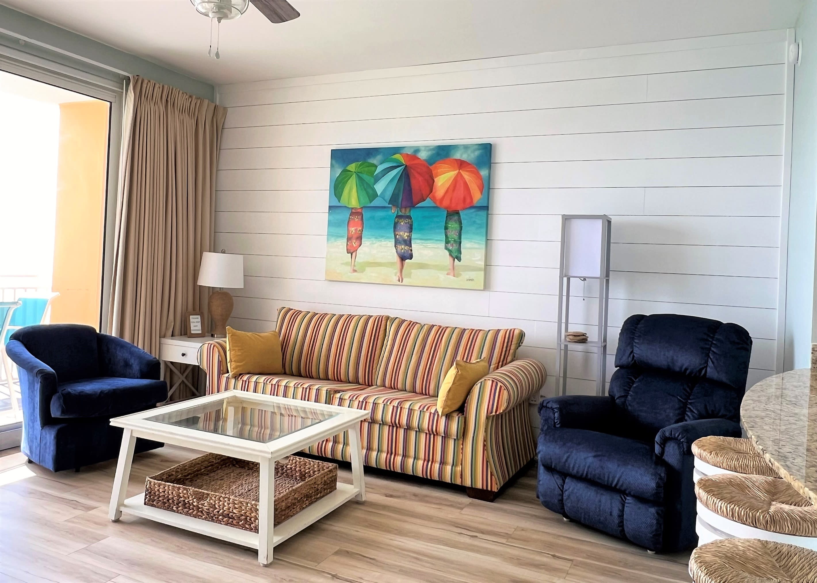 Swivel chair, queen sofa sleeper, & recliner