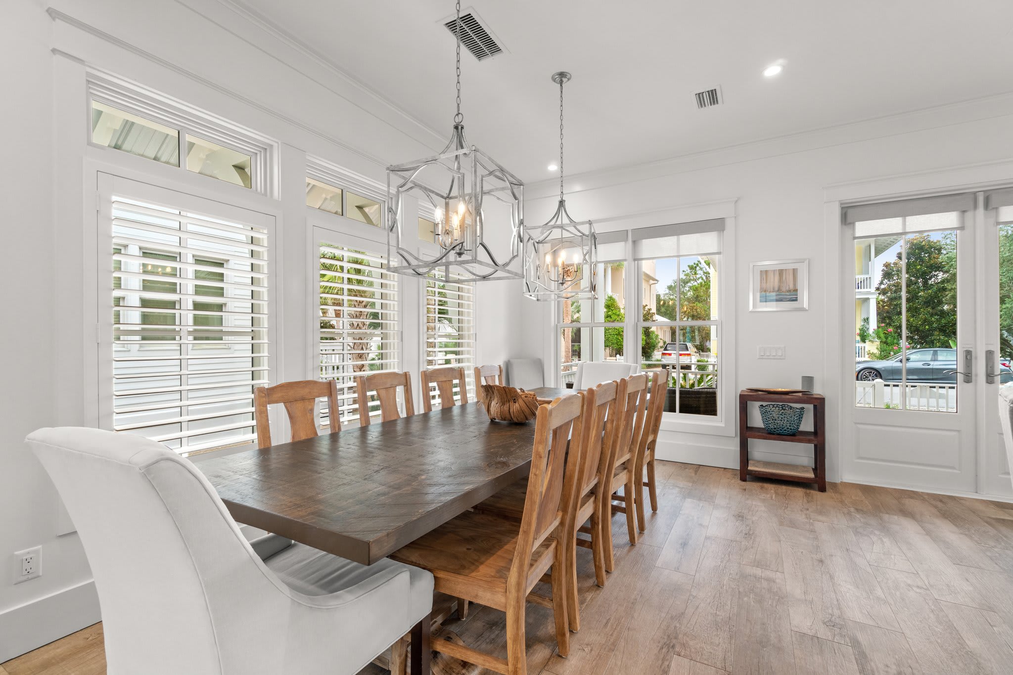 Dining room table seats up to 12!