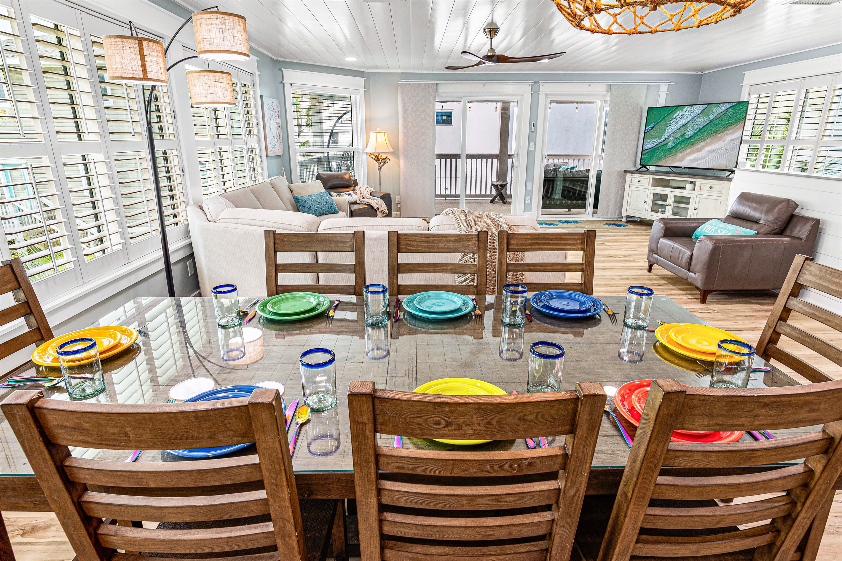 Dining and Living Room Area