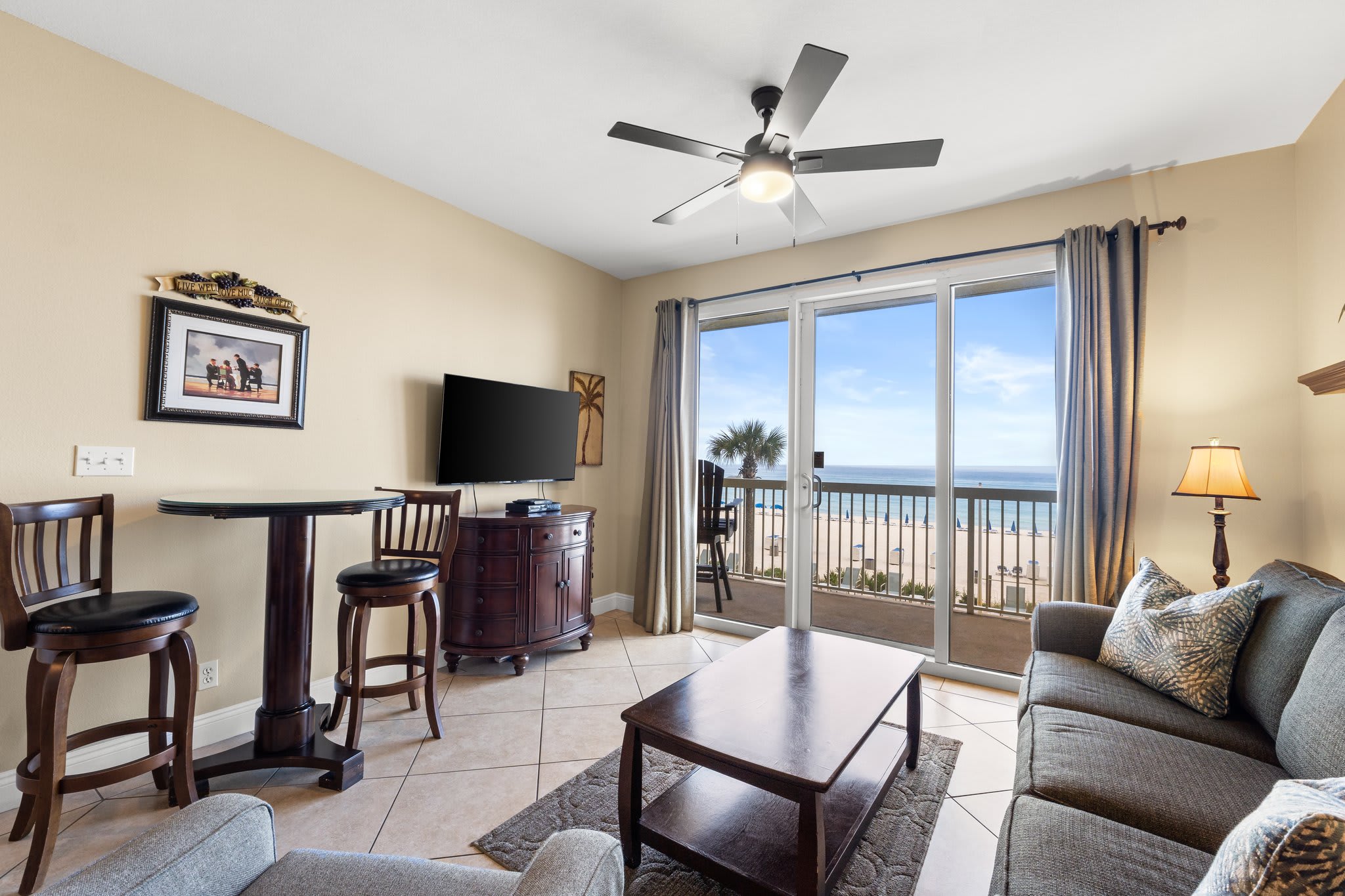 Flat screen tv and the view