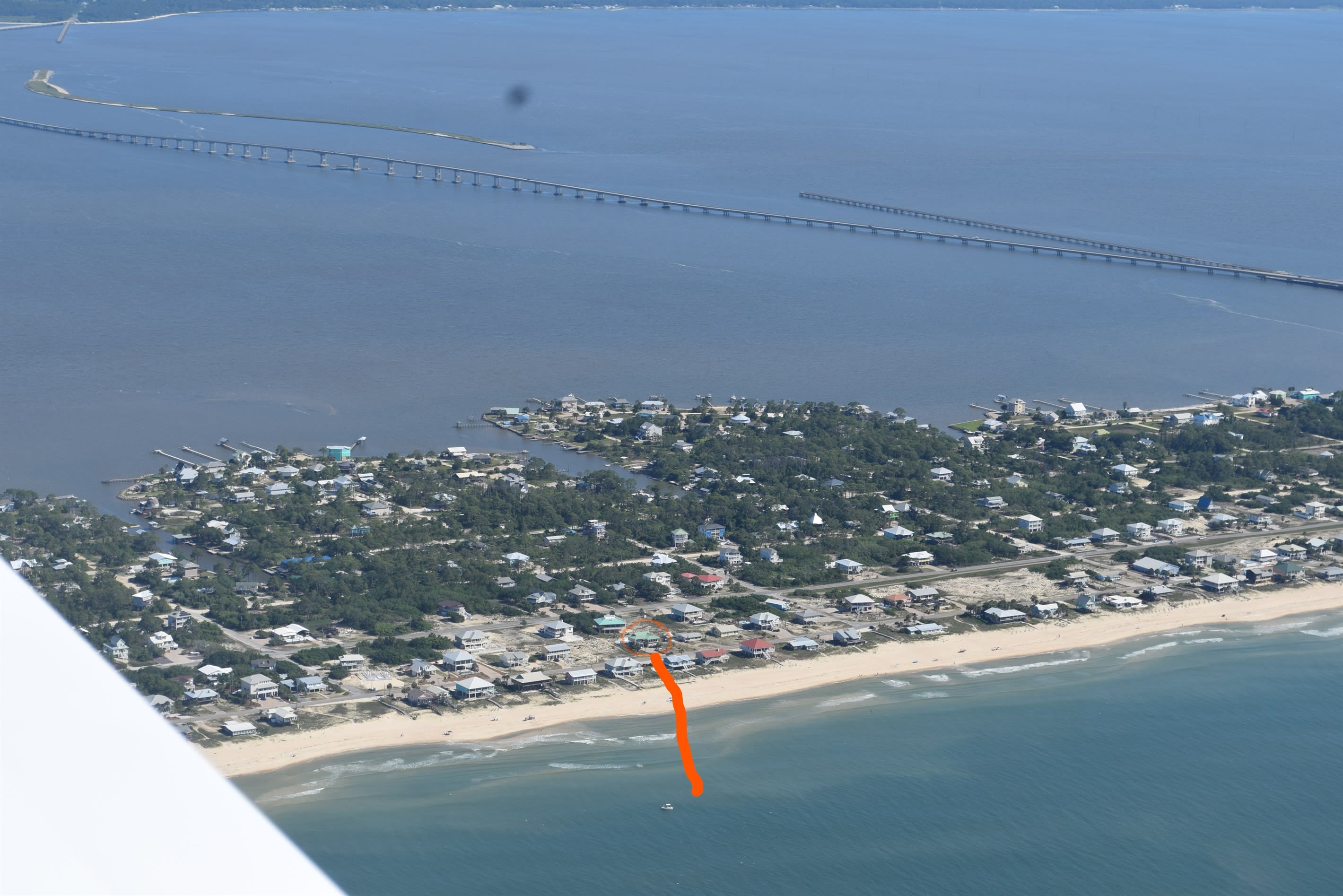 areal view of Lazy Daze