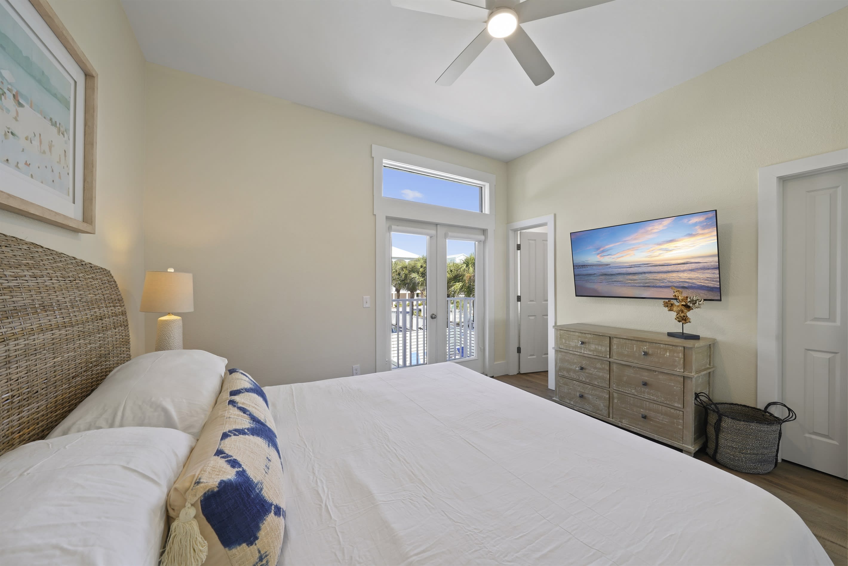 2nd Floor King Bedroom with Pool View