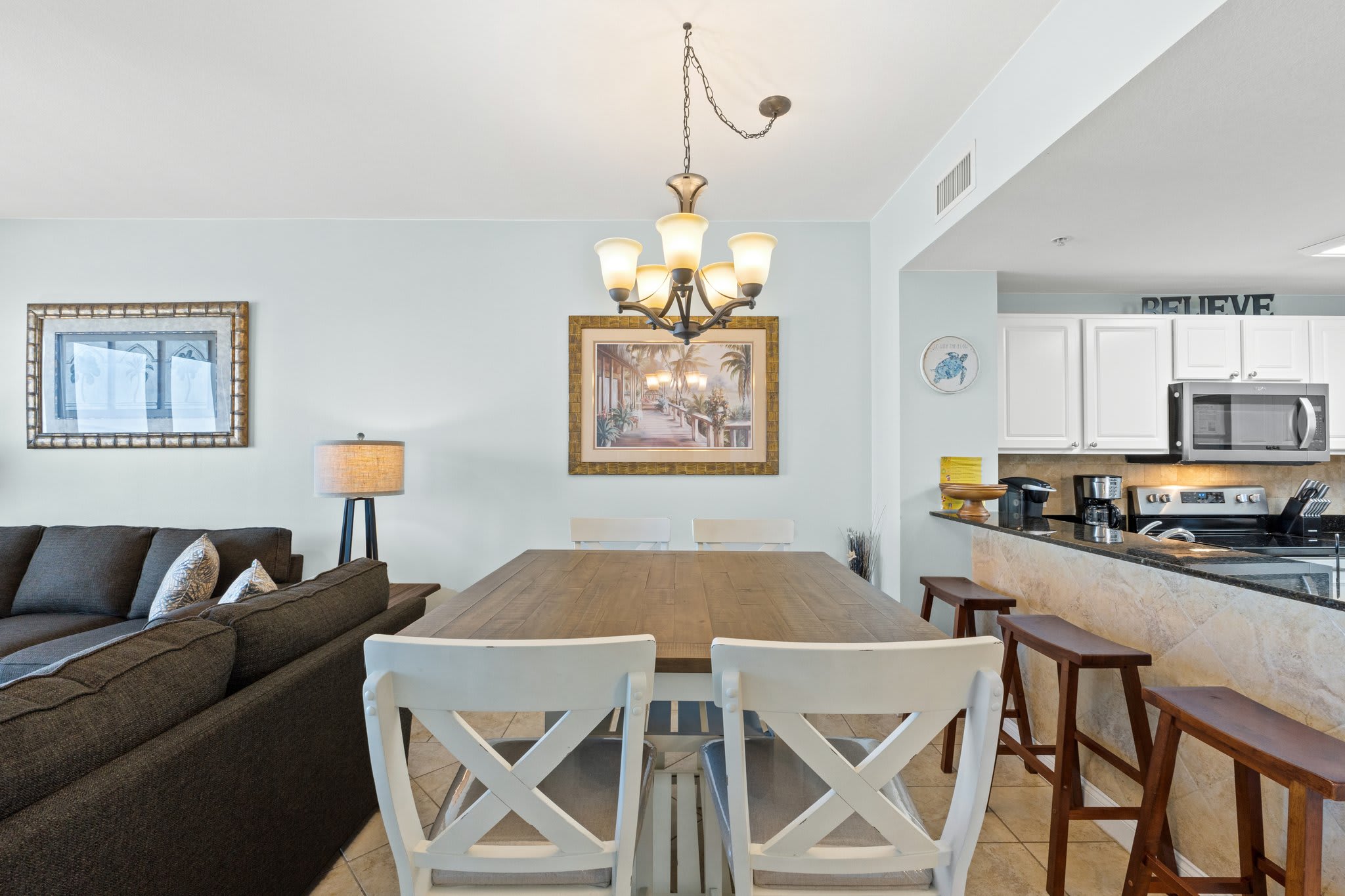 Lots of seating for guest