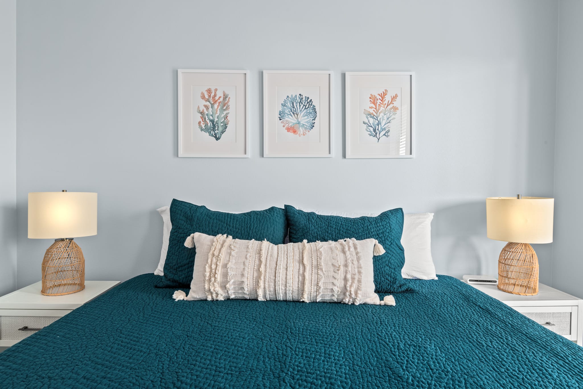 Third floor king bedroom with balcony access