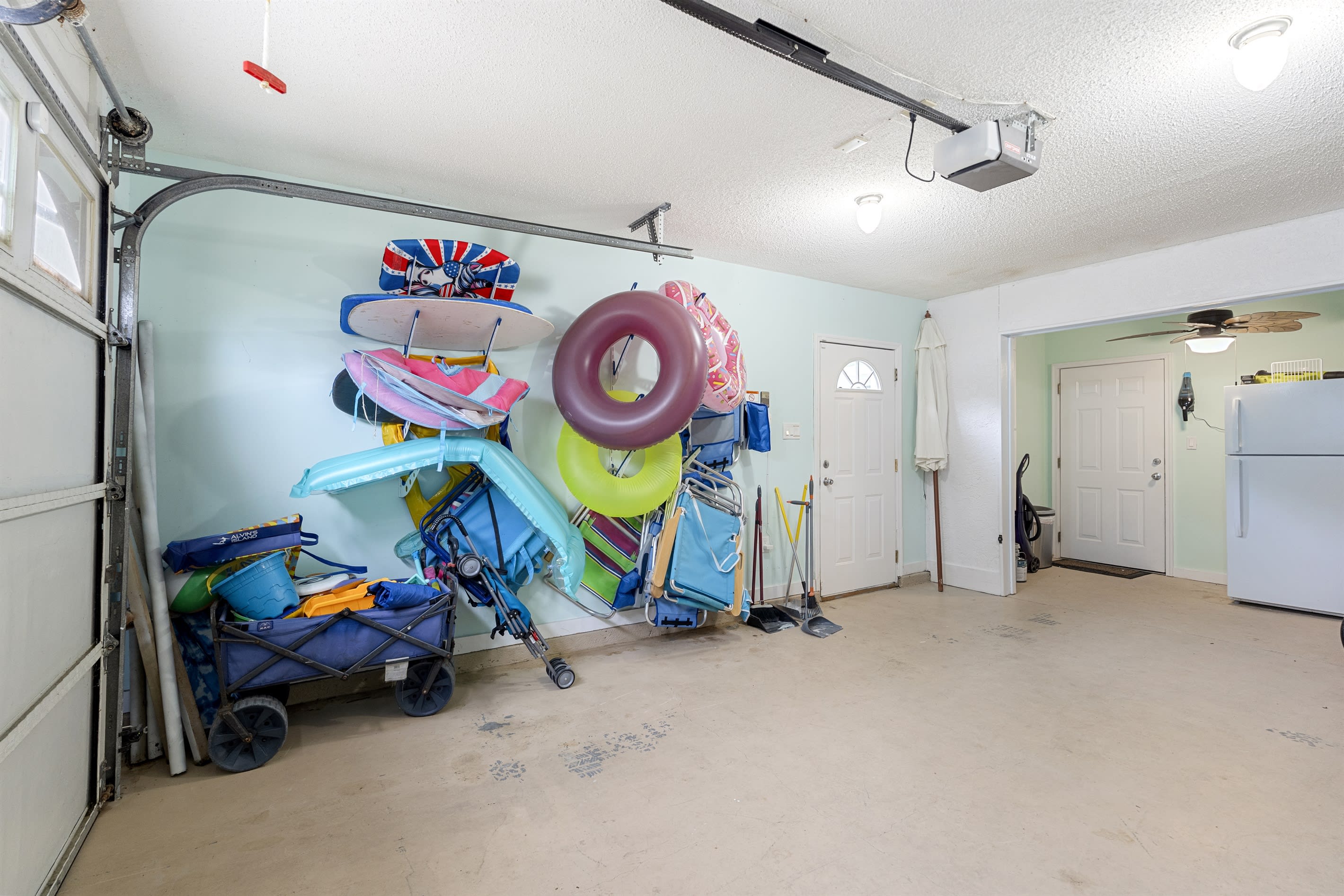 Garage with Pool Toys