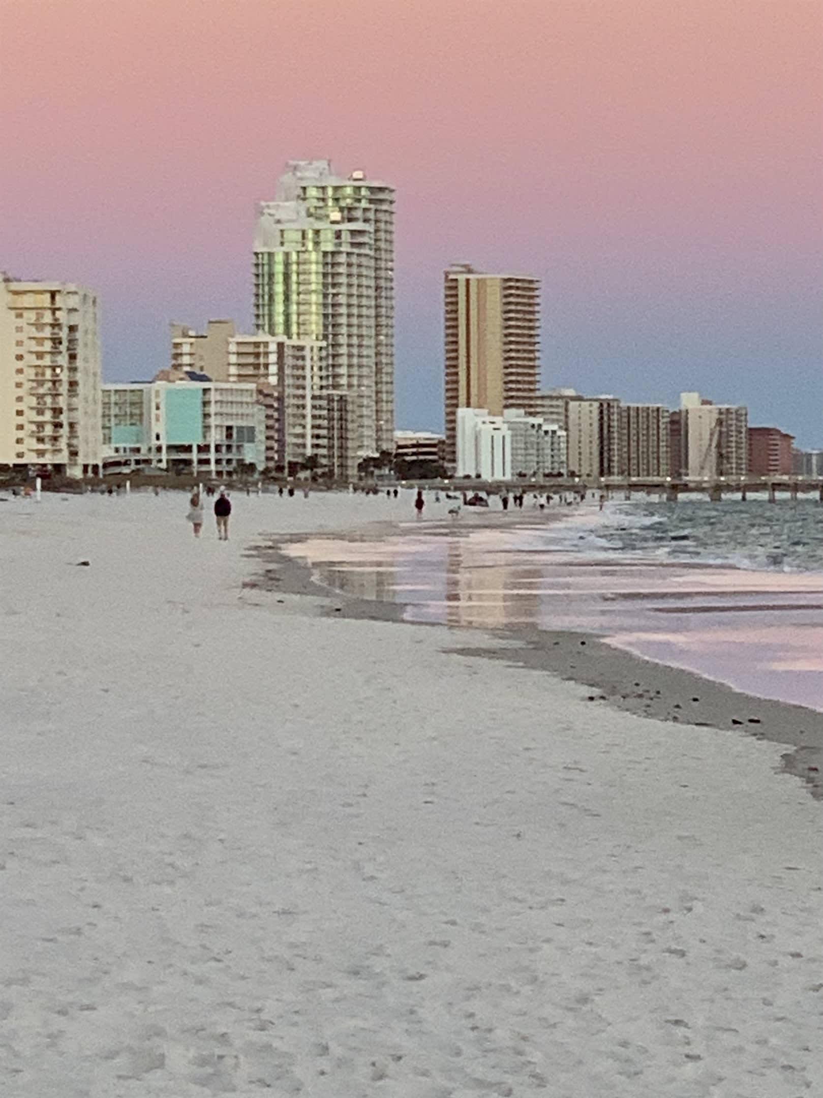 Eastern view at sunset