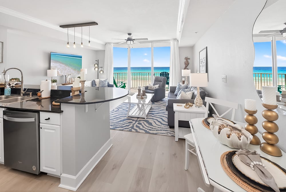 Open concept with a view