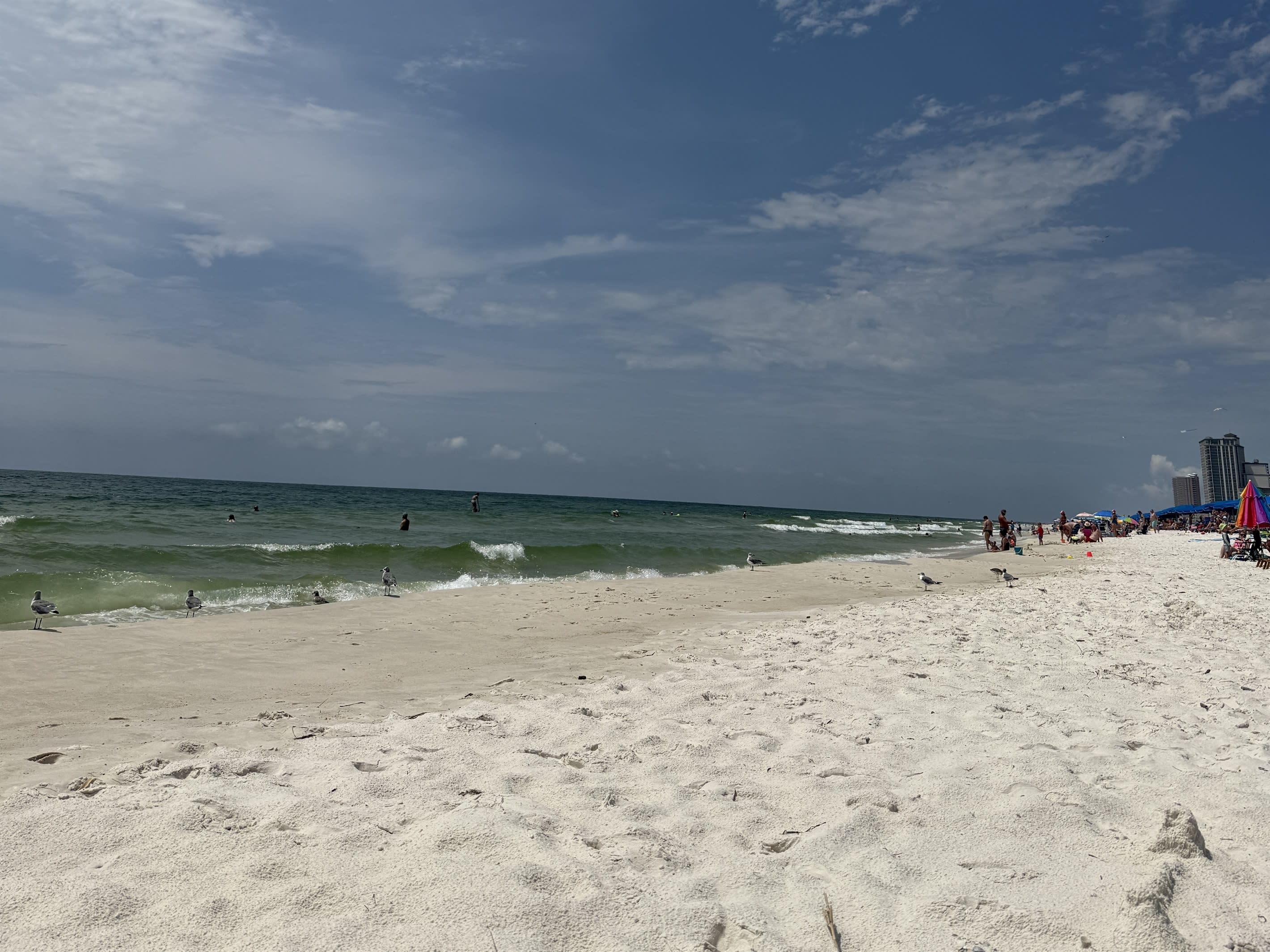 When you're at the beach - this is what you want.  White sugar sand beaches!!  Orange Beach has some of the best and they are only a 1/2 mile from the house to the Romar Beach Access area.   Walk, Bike, take the car - whatever works for you!