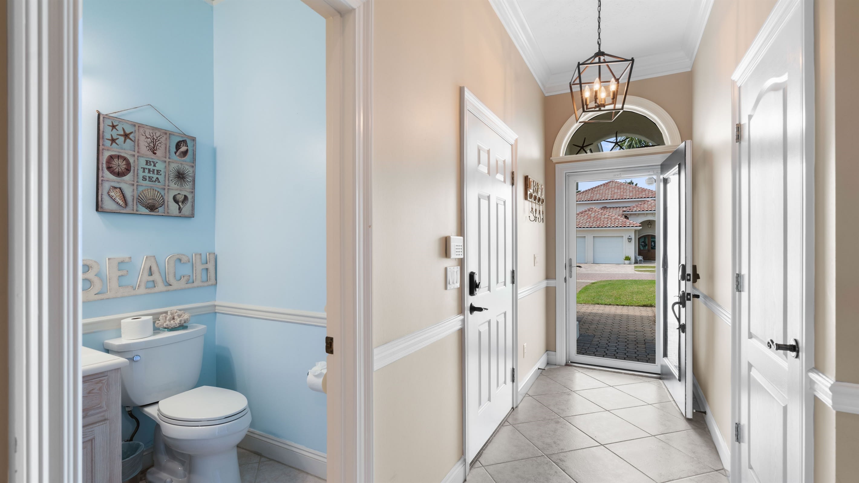 Lovely Half Bath Convenient for Guests