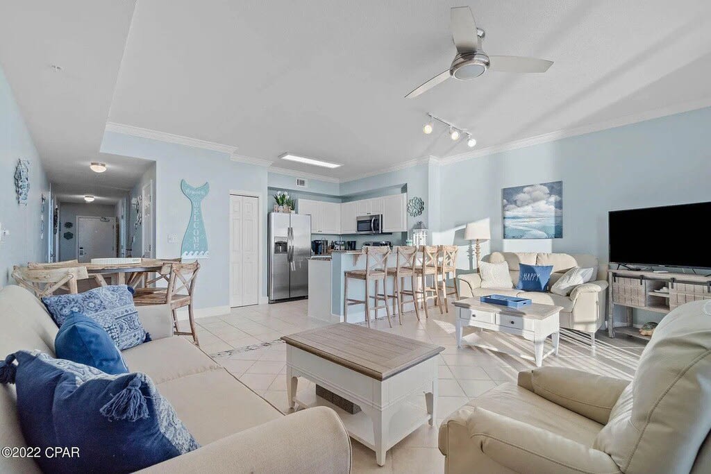 Open Living Space with pull out sofa