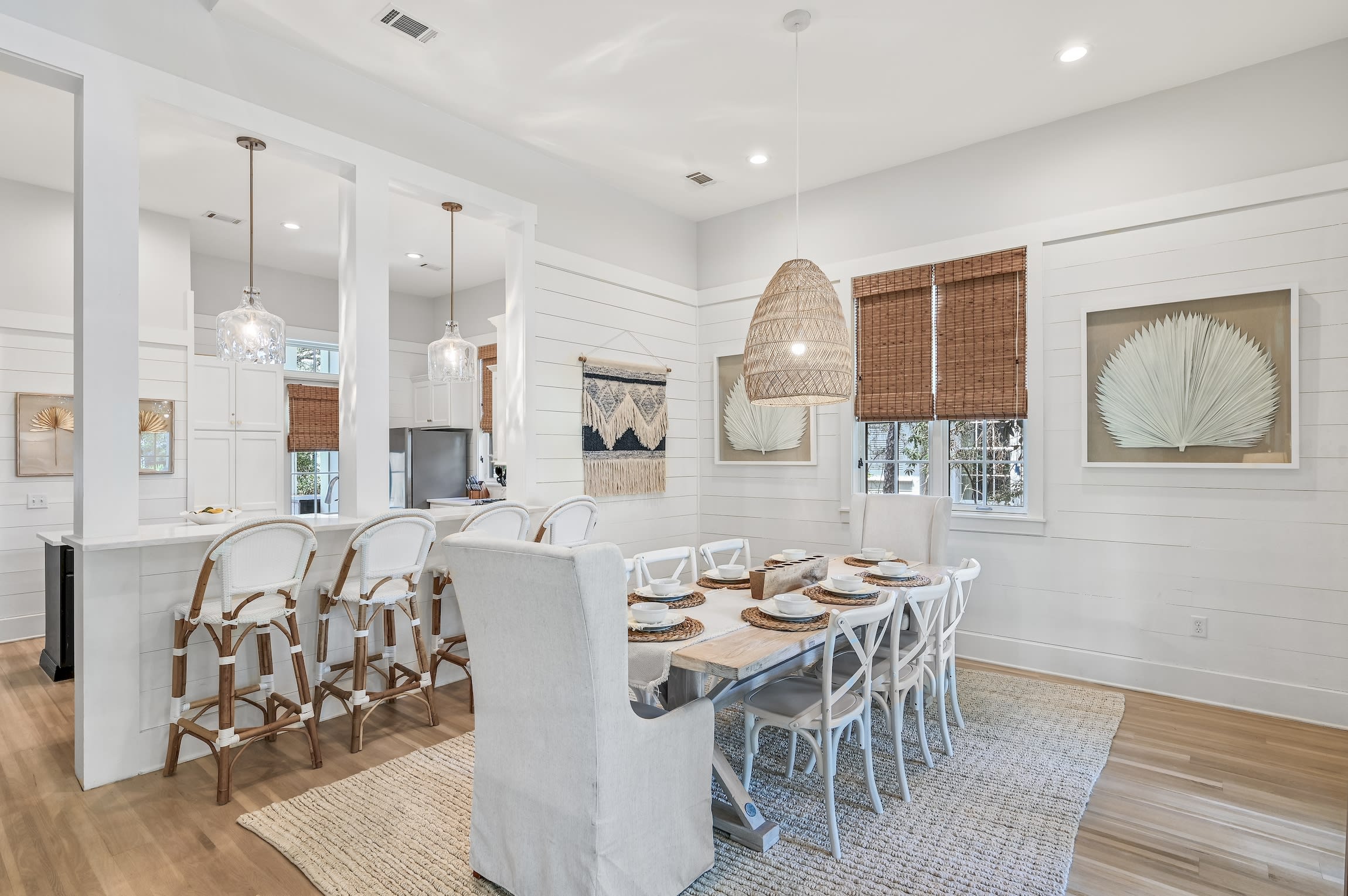 Open Kitchen and Dining area make cooking dinner fun
