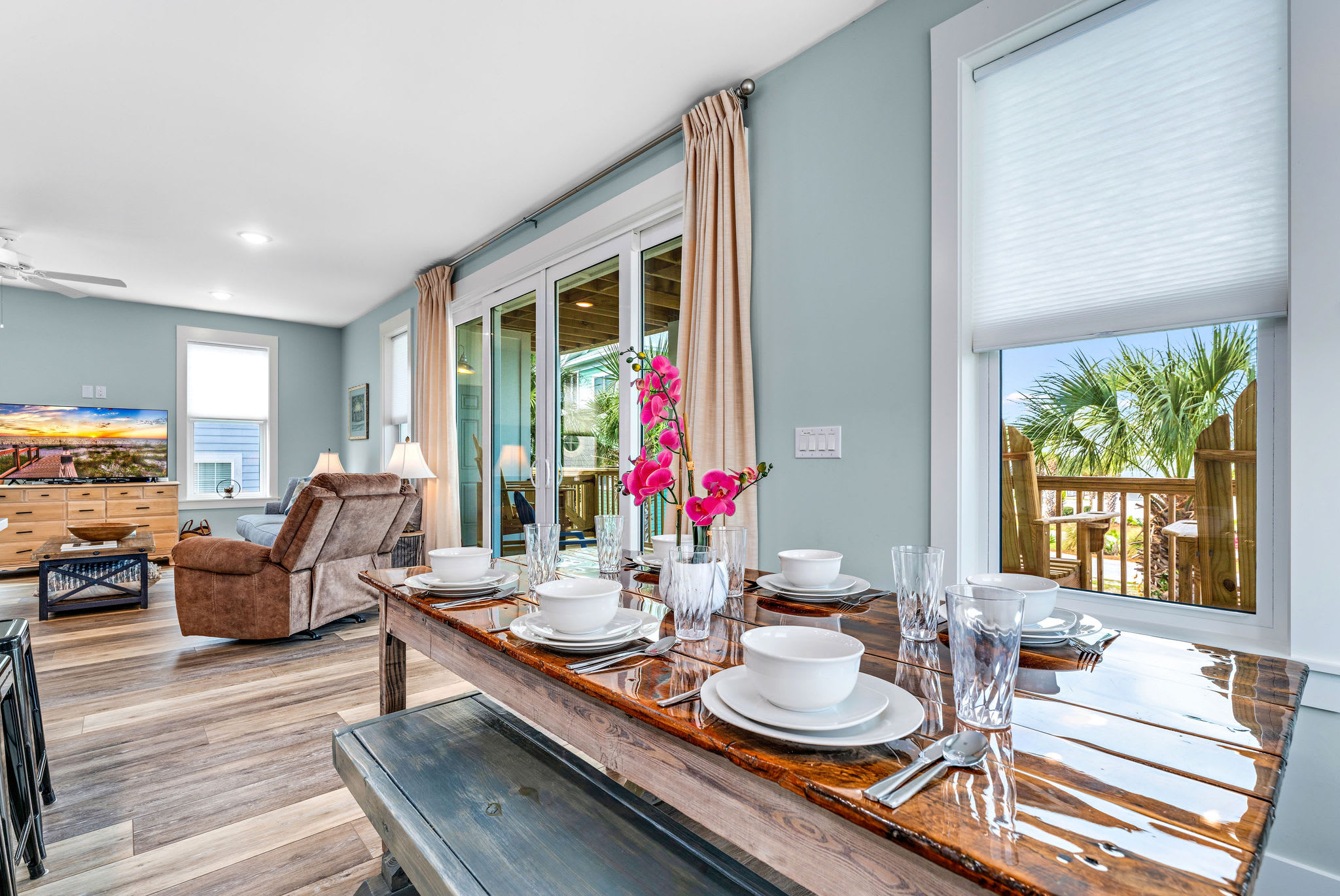 Dining Area & Living Room