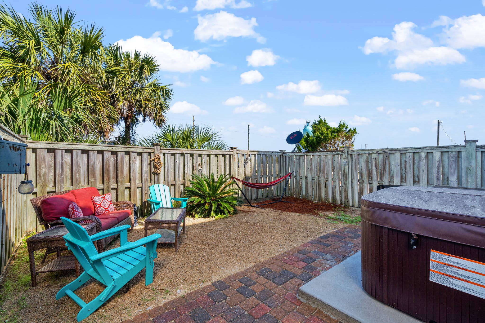 Enjoy a relaxing evening in your private backyard