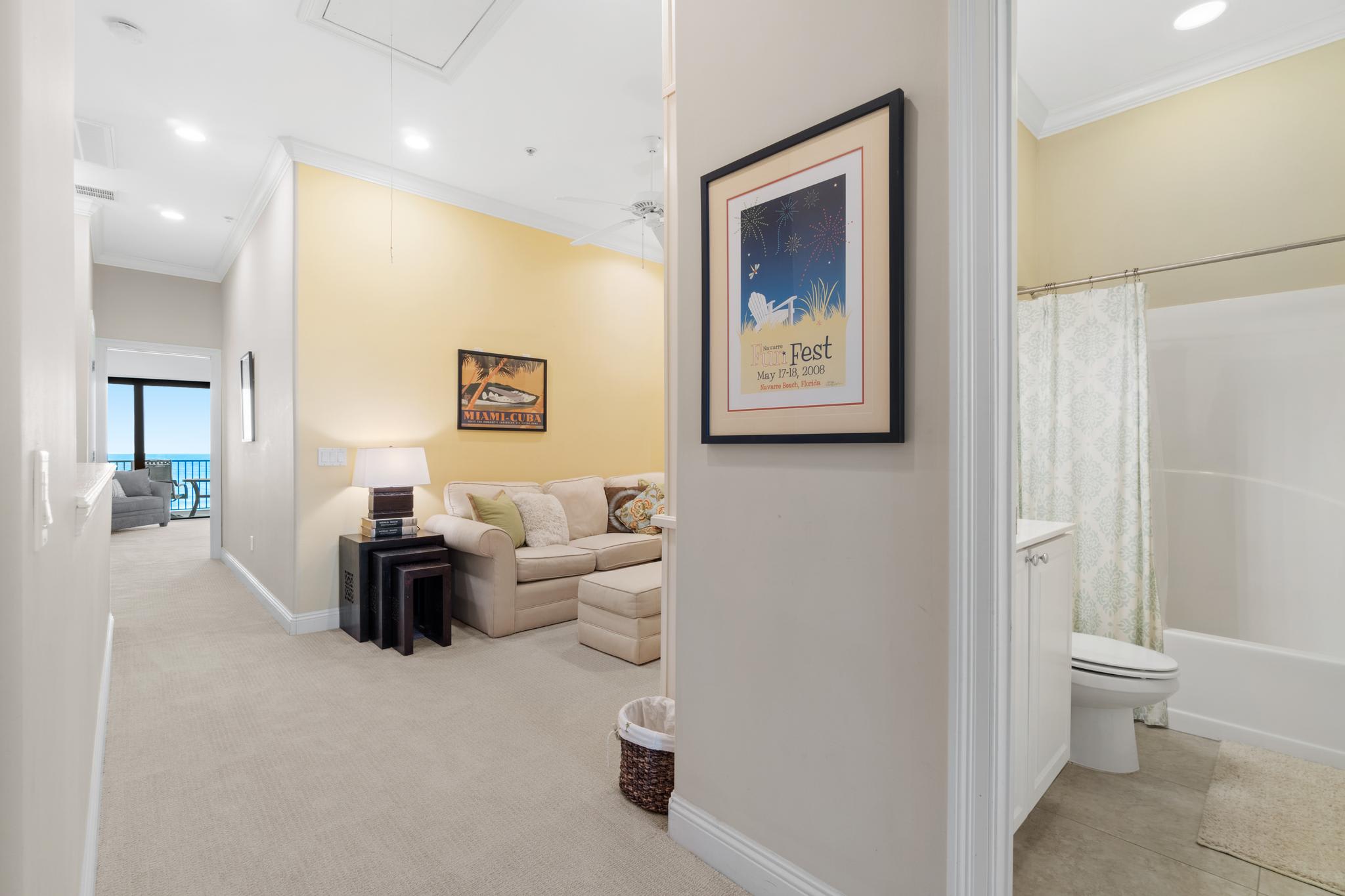 3rd Level Seating Area/Guest Bathroom