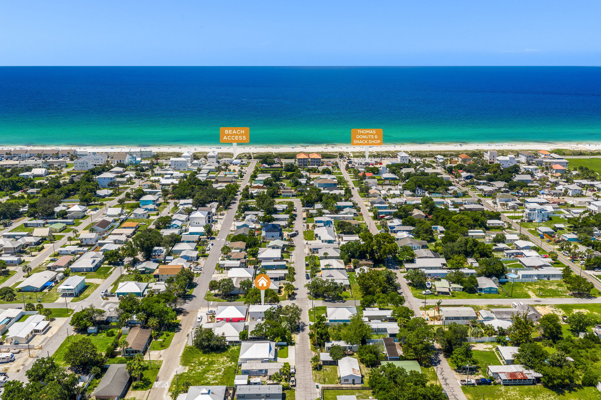 Grab some beach chairs, load up the golf cart, and make your way to the pristine sands.