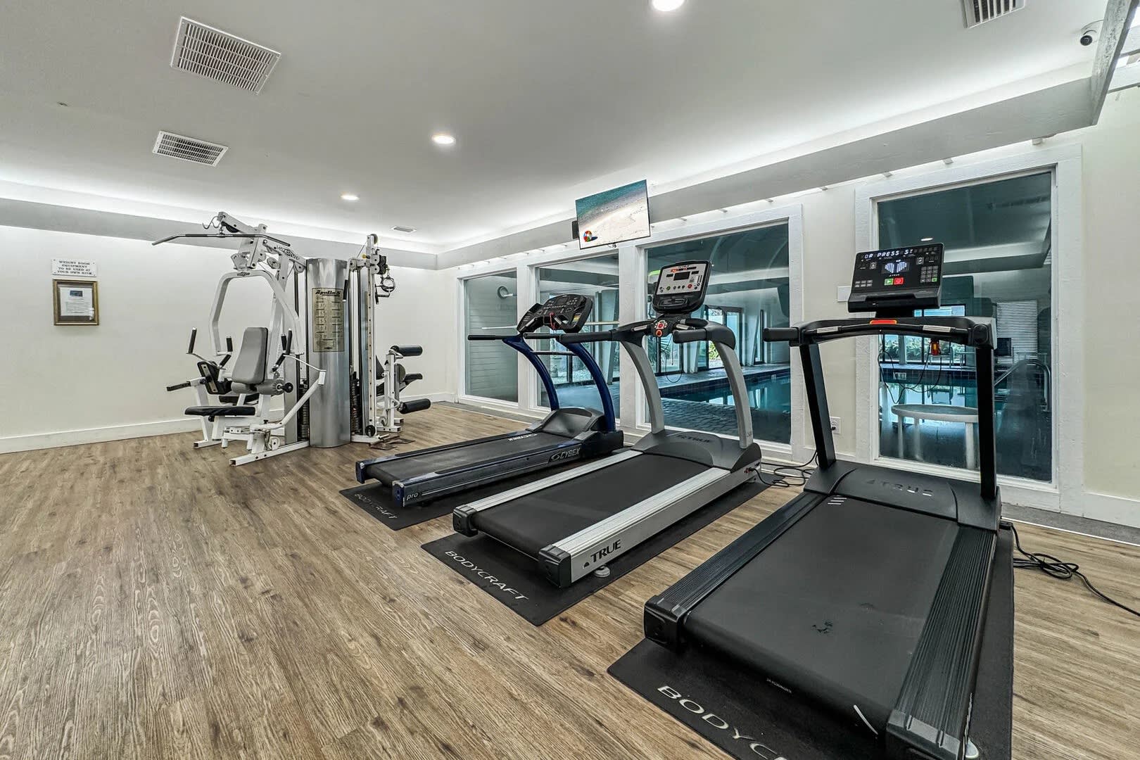 SH Gym.  Viewpoint is as you enter and look towards the Indoor Pool on the right.