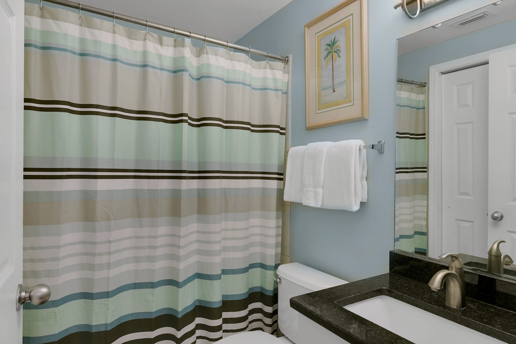 Attached master bath