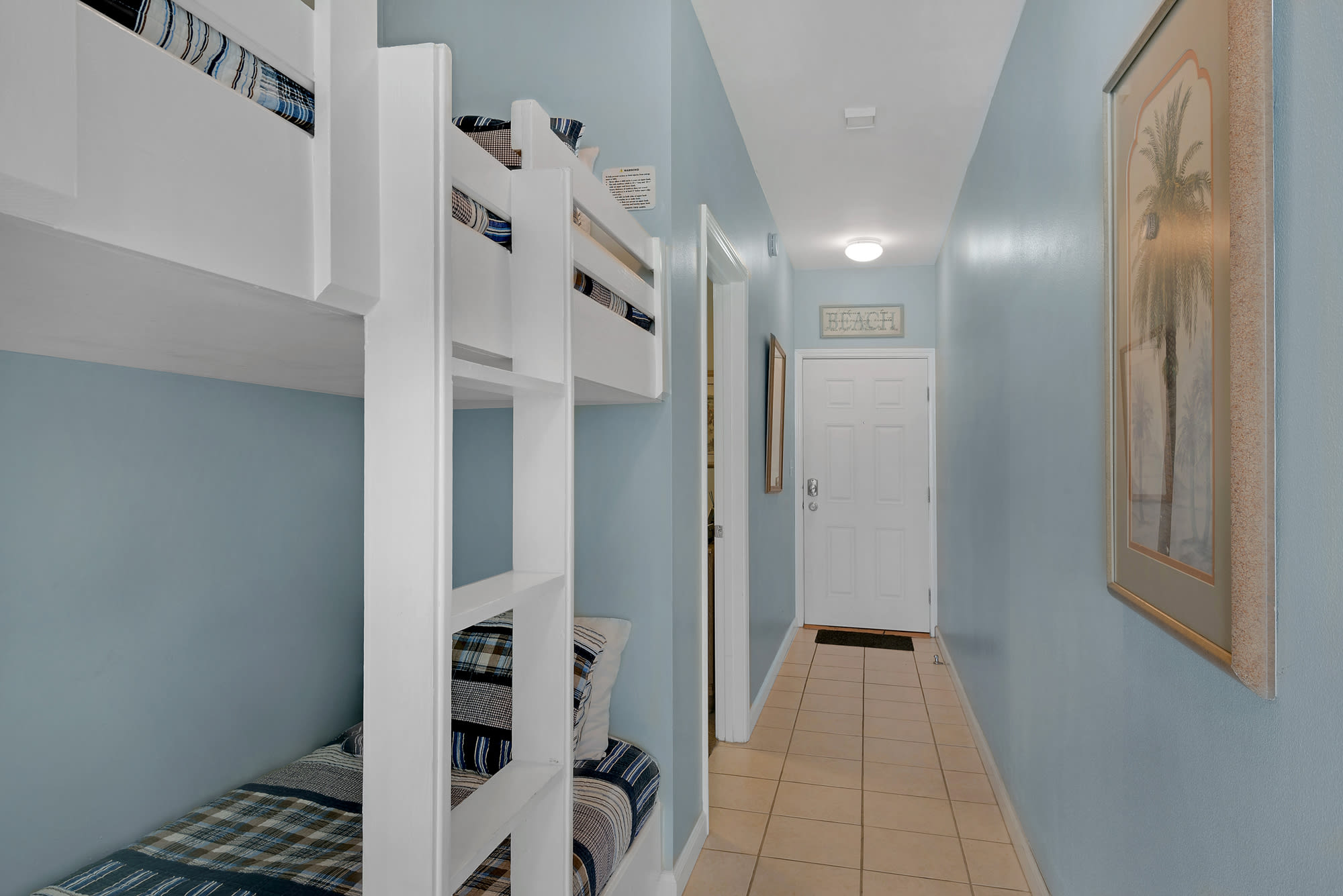 We also have 2 bunks built into the hall!  This is a kids favorite!