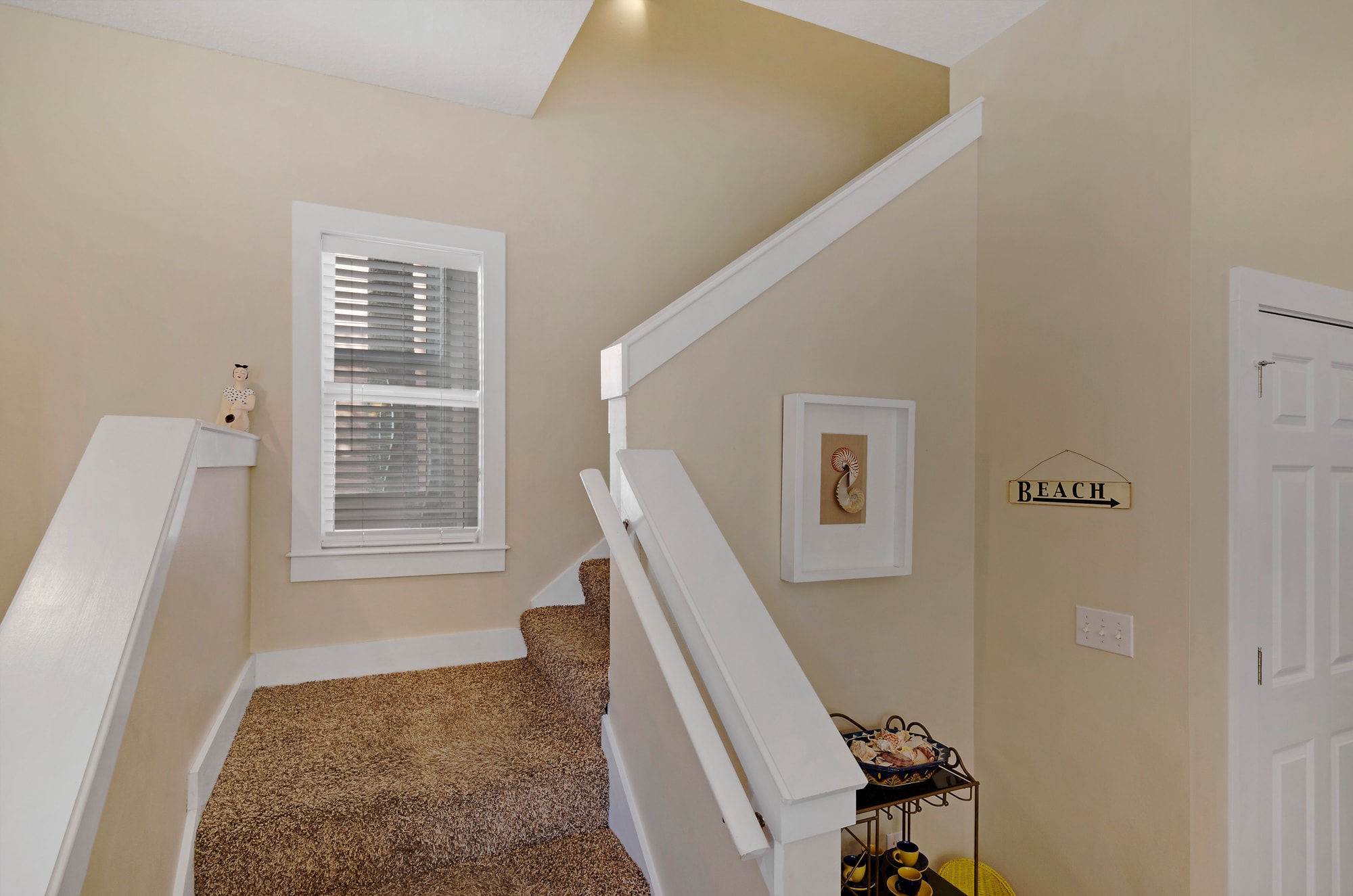 stairway to master bedroom and second floor guest bedroom