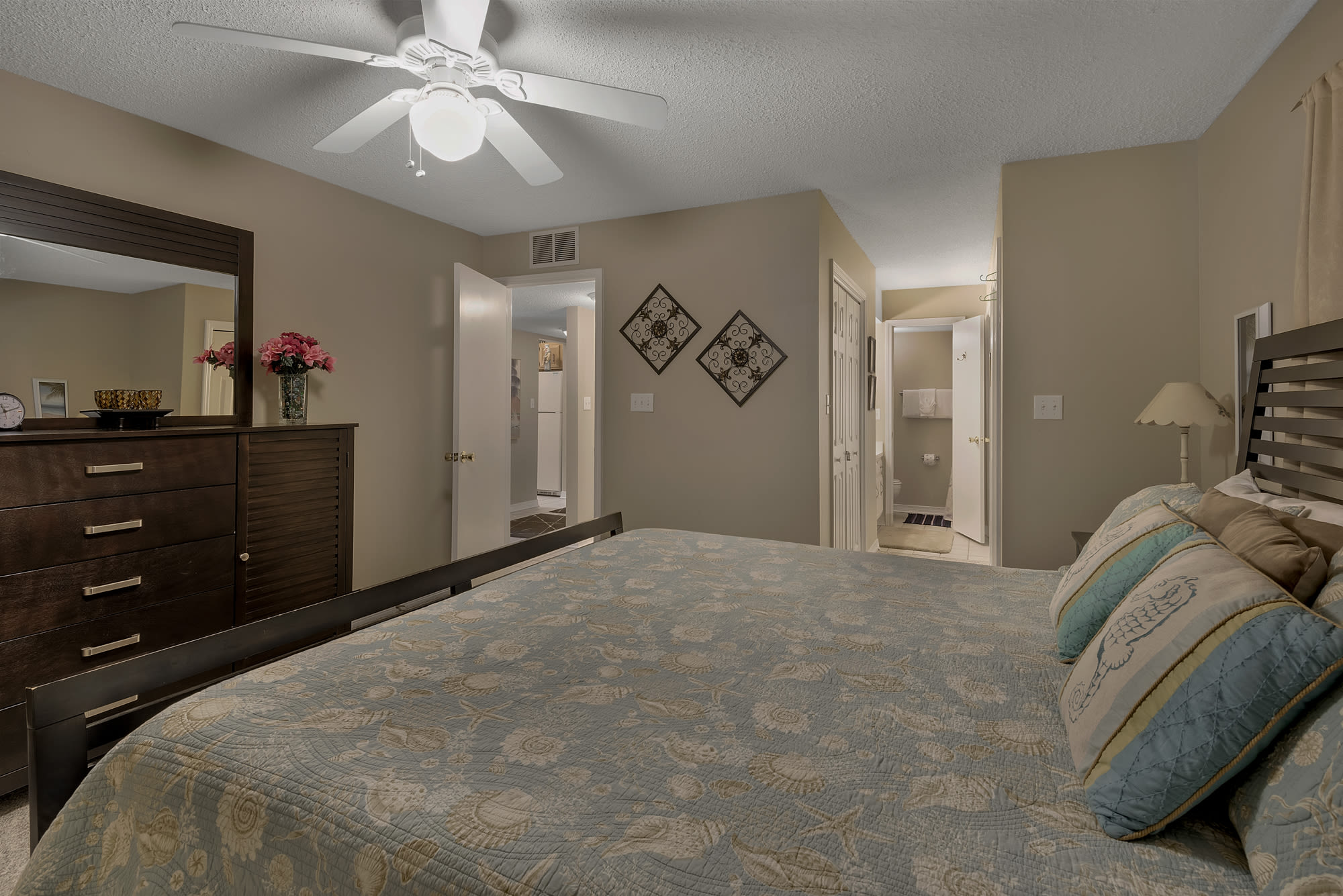 master bedroom has an attached bath