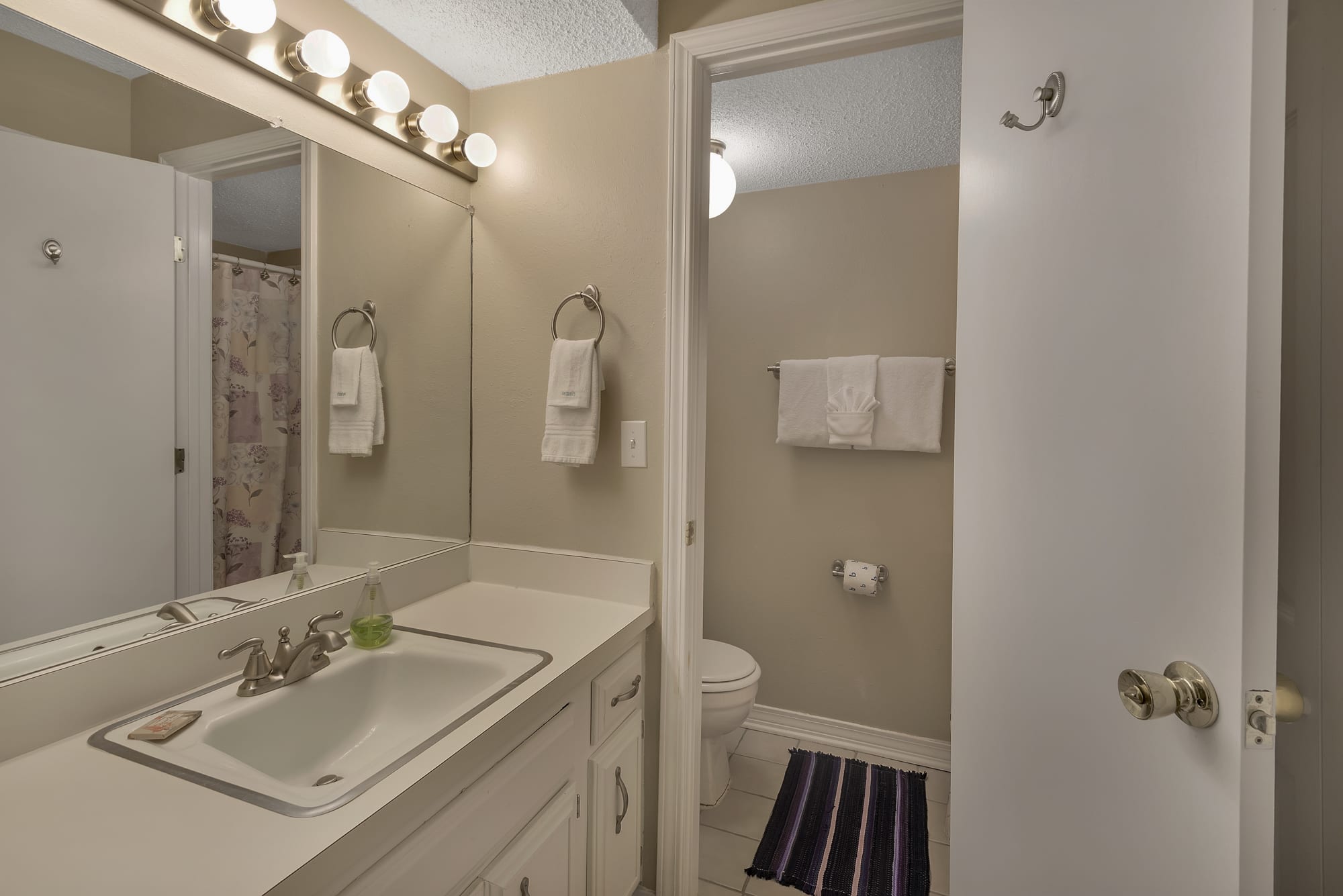 Attached master bath