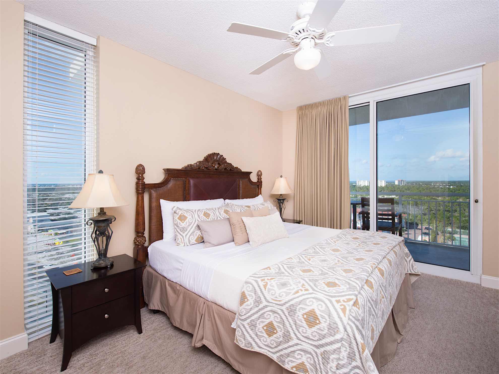 Second master suite includes a king size bed, private bathroom and private rear balcony access!
