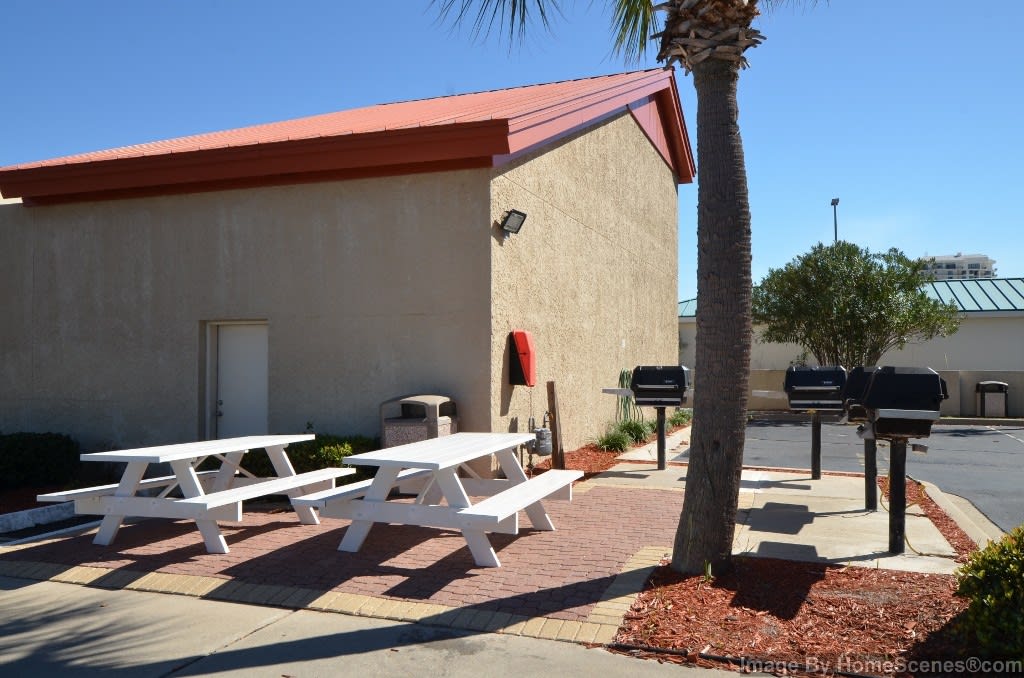 Grill Area With Tables