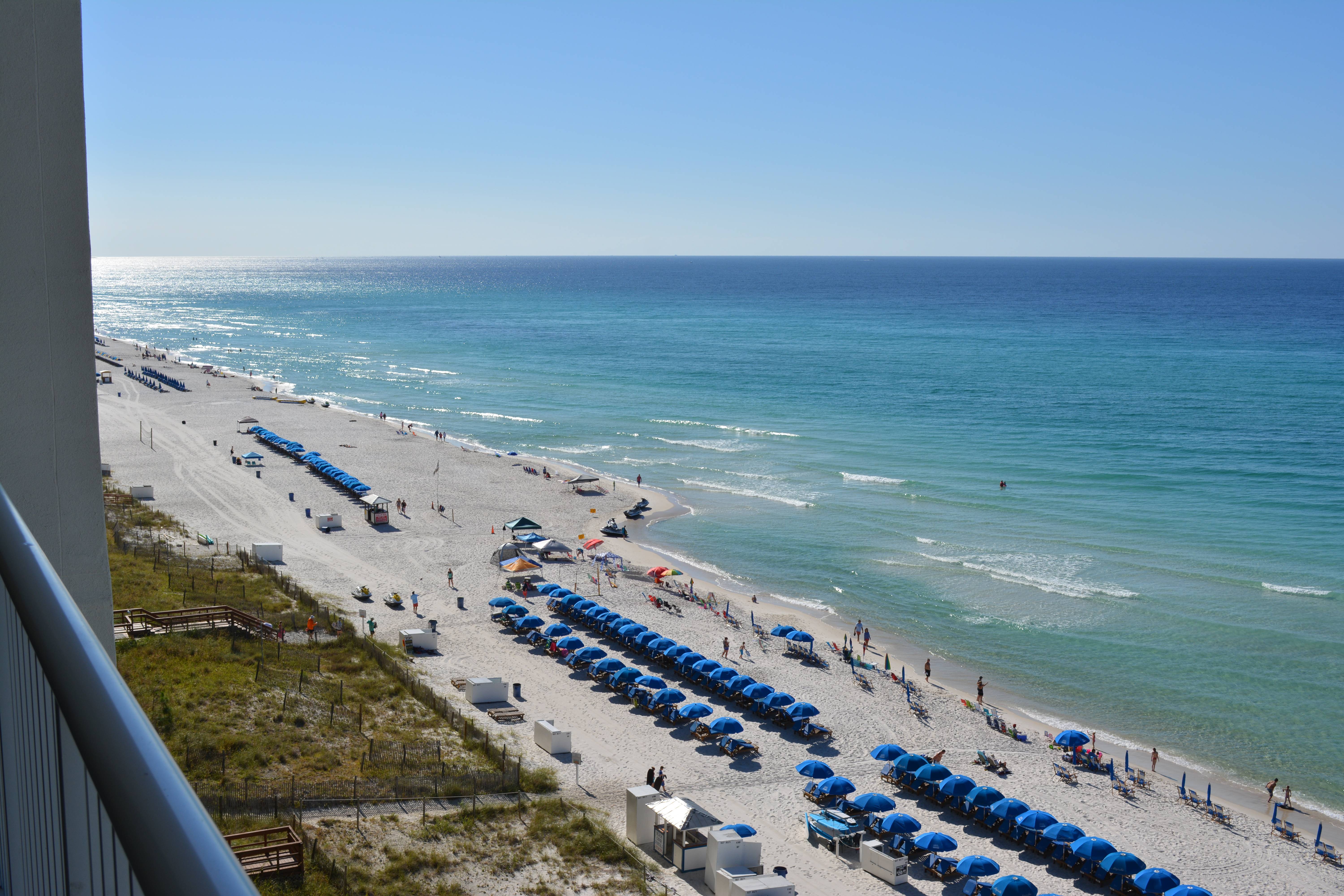 Beach view from our terrace