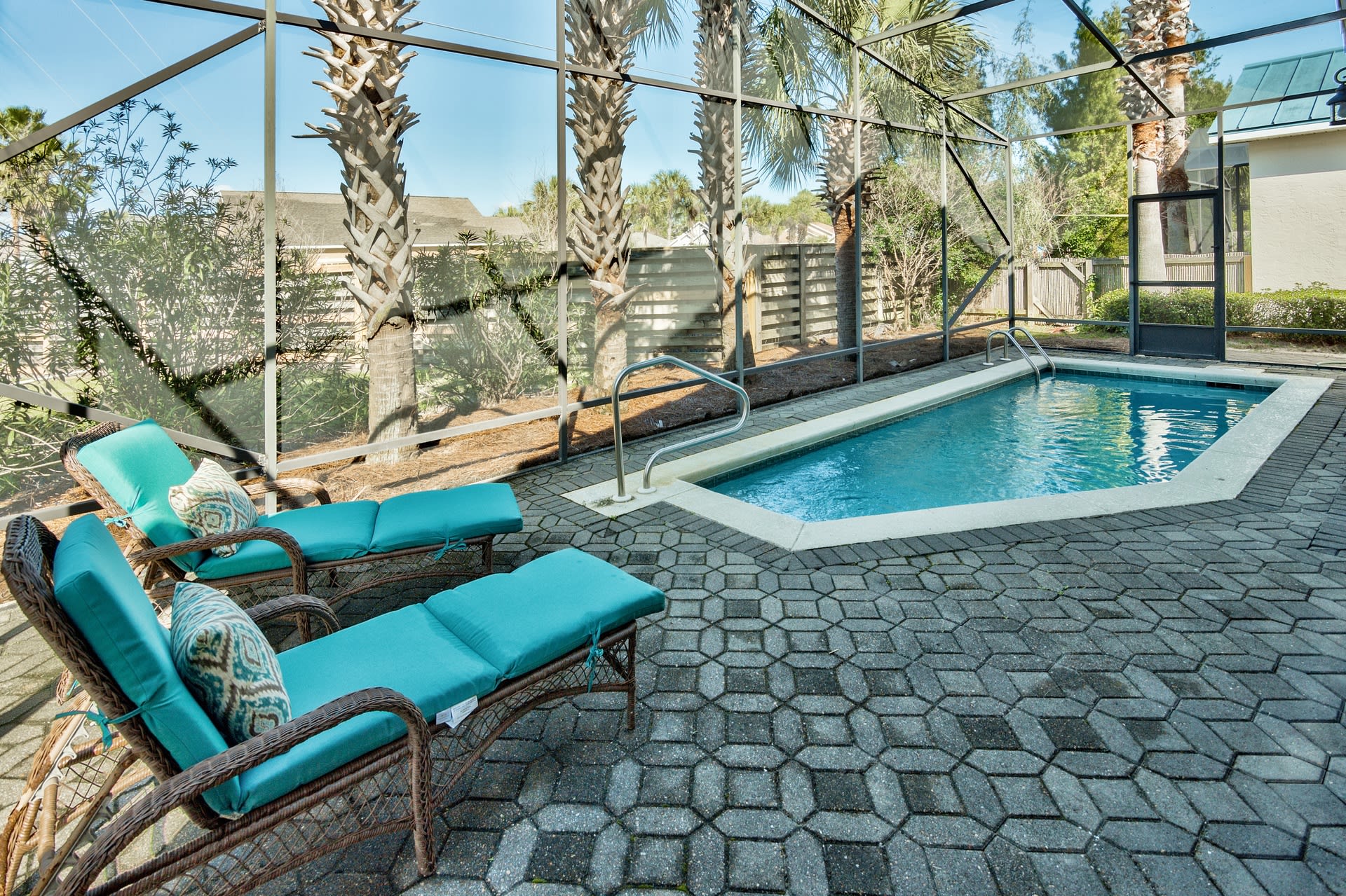 Private optionally heated pool.