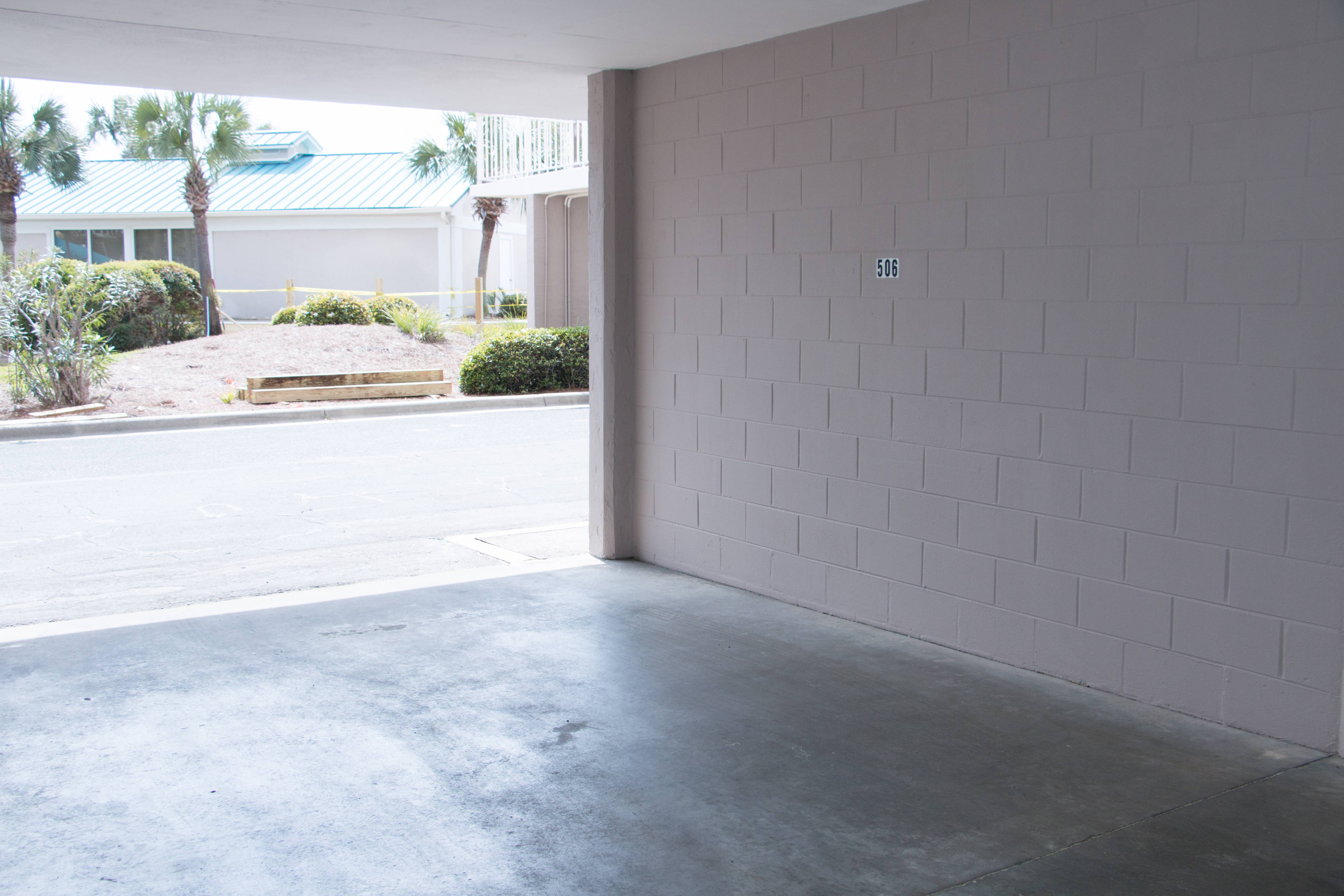 VIP parking underneath the building close to the elevators