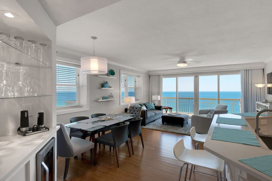 Enjoy family time while watching the waves