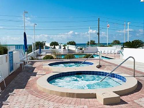 Two Hot Tubs on Pool Deck