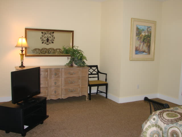 Large flat screen tv in master bedroom