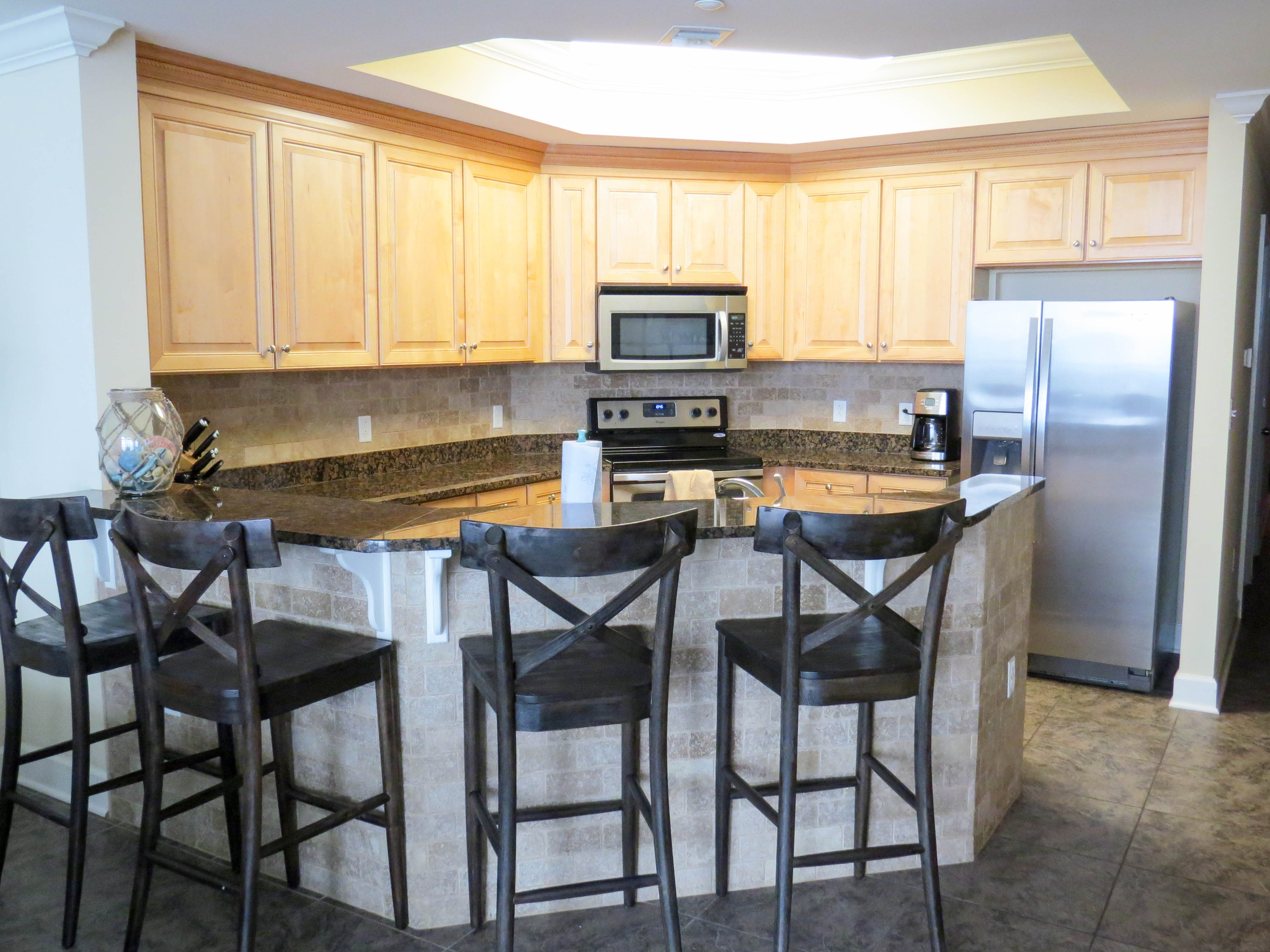 Large open Kitchen, Fully stocked