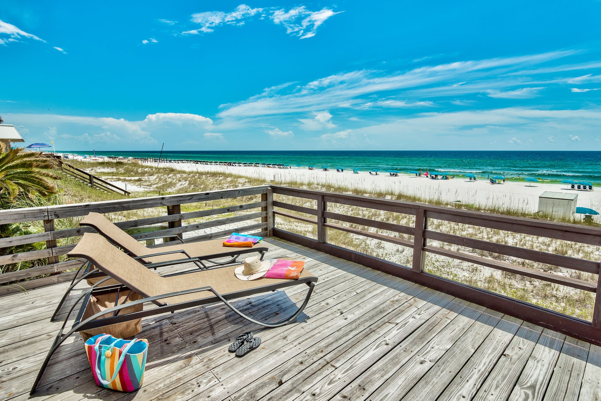 Read or relax while taking in all the beauty of our beach from this chaise.