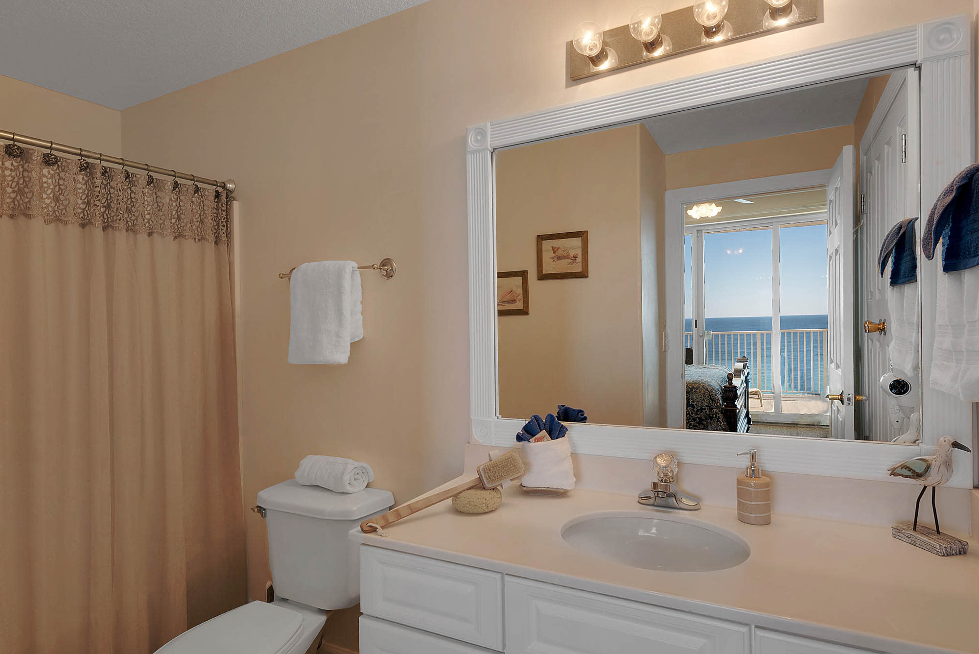 Master Bath - all the comforts of home and a view too!