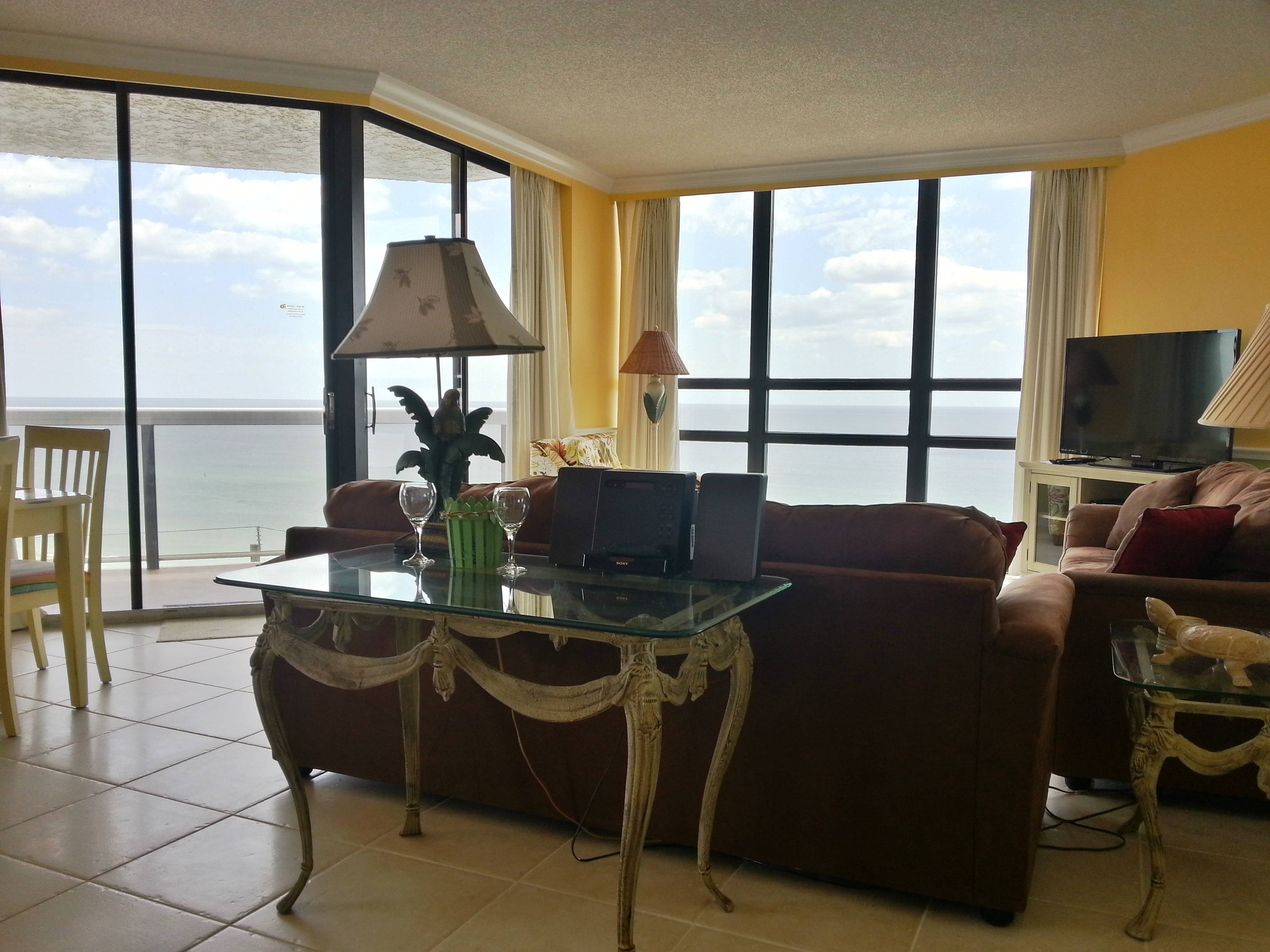 Living Room has a Queen sized sofa & a Queen sized sofa sleeper flatscreen TV, Blue Ray DVD player cable TV and a stereo. Faces The Gulf Of Mexico. Living Room has a Queen sized sofa & a Queen sized sofa sleeper flatscreen TV, Blue Ray DVD player cable TV and a stereo. Faces The Gulf Of Mexico.